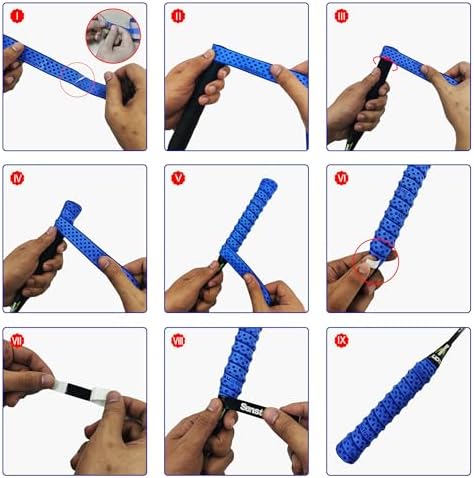 Грипсы для ракеток 5 шт с матовой поверхностью, повышенный хват, 110 см х 25 мм х 0.6 мм Senston