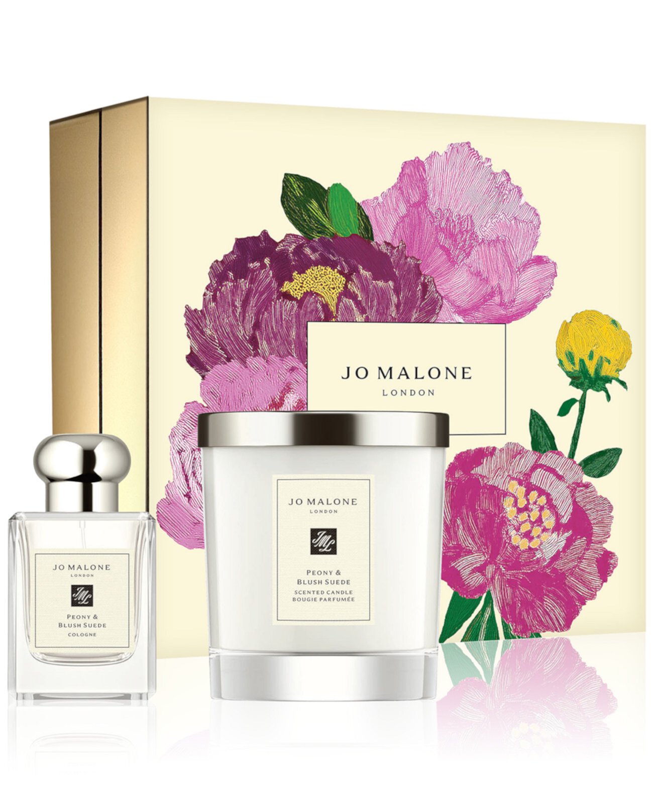 Набор из 2-х предметов: парфюм Peony & Blush Suede 30 мл и ароматическая свеча 200 г Jo Malone London