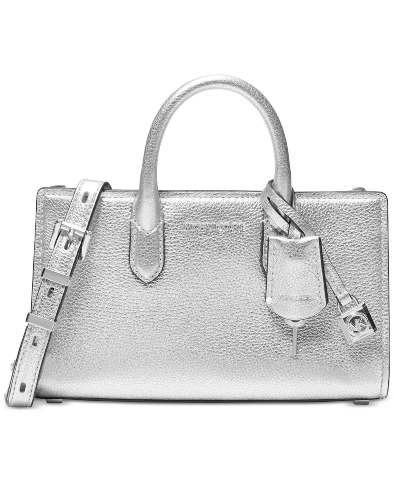 Сумка через плечо из металлической кожи, компактный размер 22 x 14 x 8 см Michael Kors