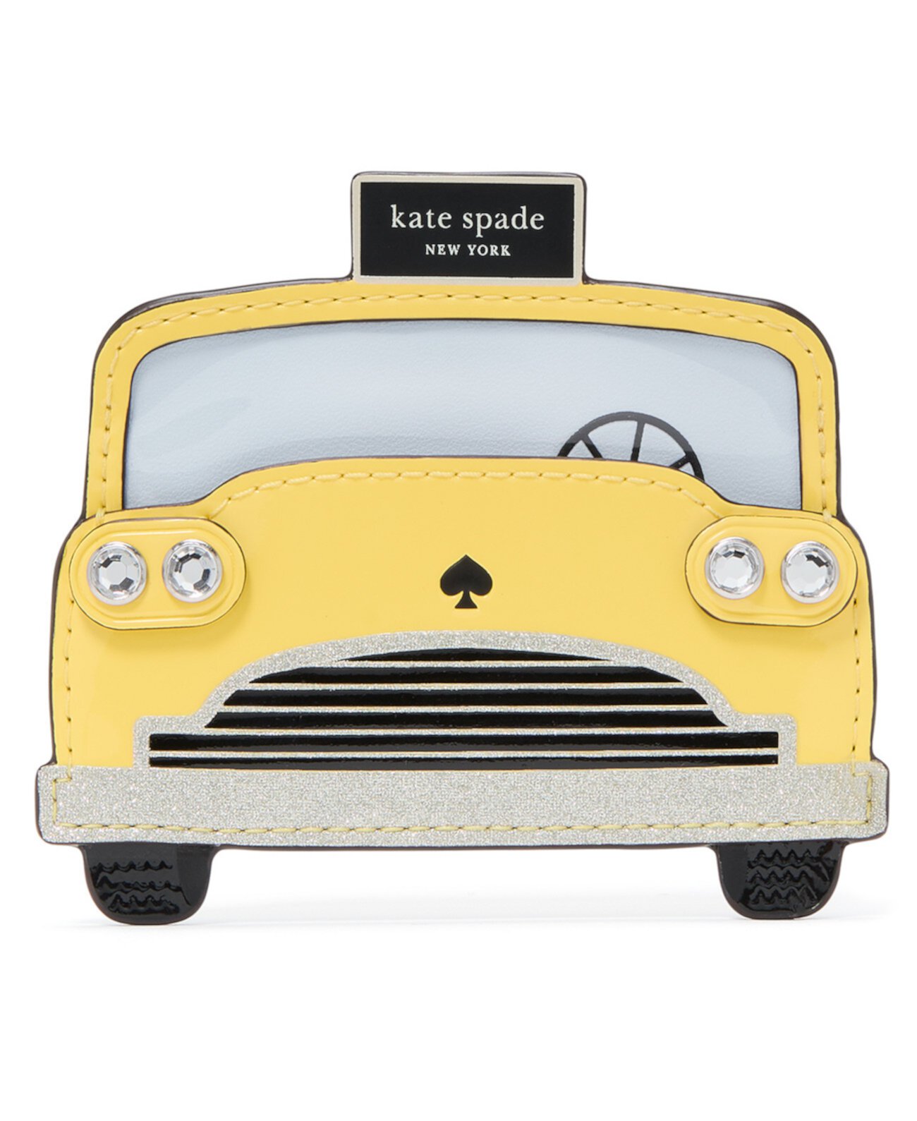 Кардхолдер Hey Taxi с 3 карманами, 11 см x 9 см, из кожи и ПВХ Kate Spade New York