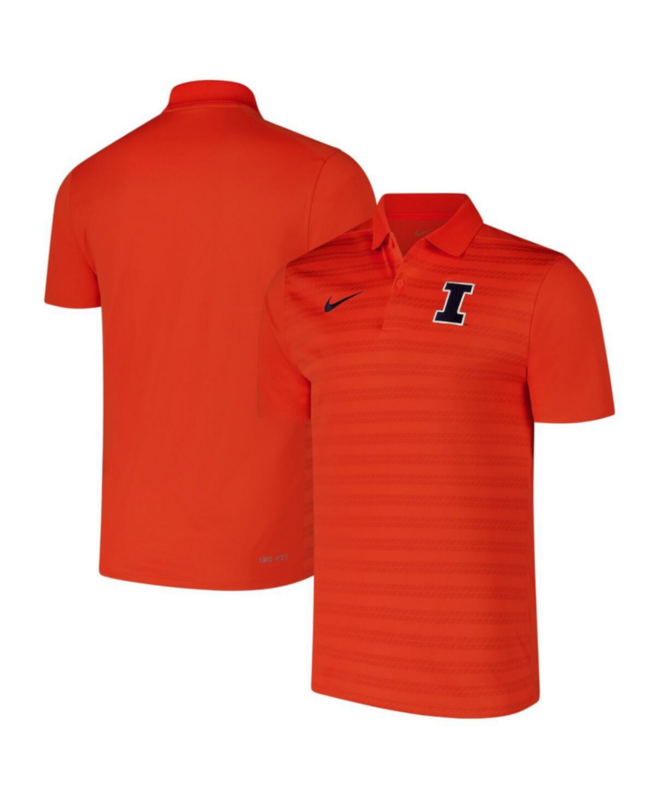 Мужская оранжевая футболка-поло Illinois Fighting Illini от Nike с технологией Dri-FIT Nike