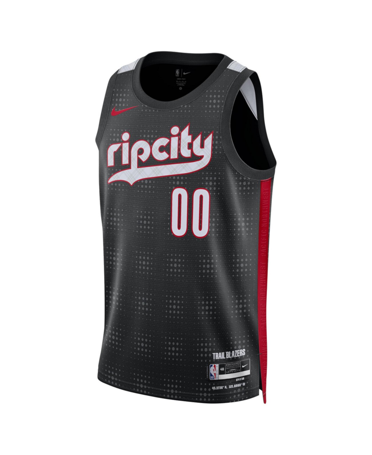 Черная майка Nike с Скутом Хендерсоном Portland Trail Blazers City Edition 2024/25, 100% полиэстер Nike