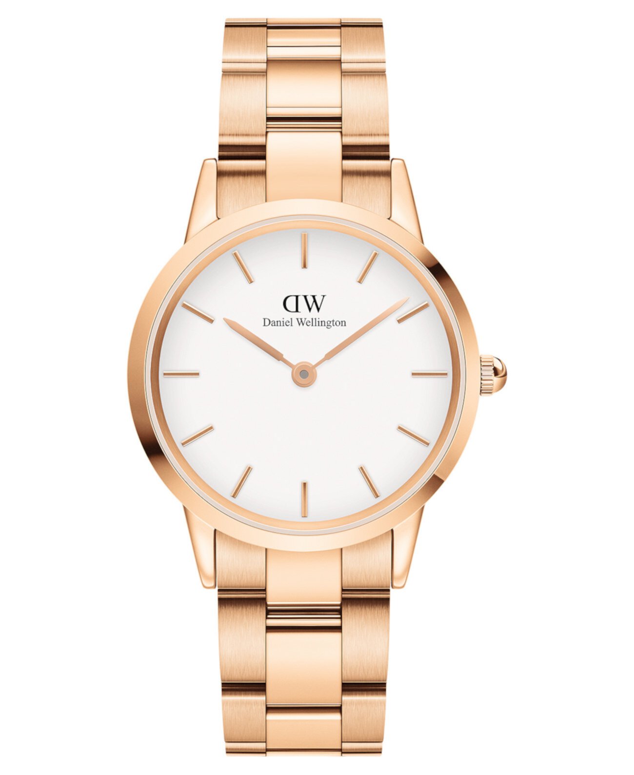 Женские часы Iconic Link из нержавеющей стали, 23K розовое золото, 32мм Daniel Wellington