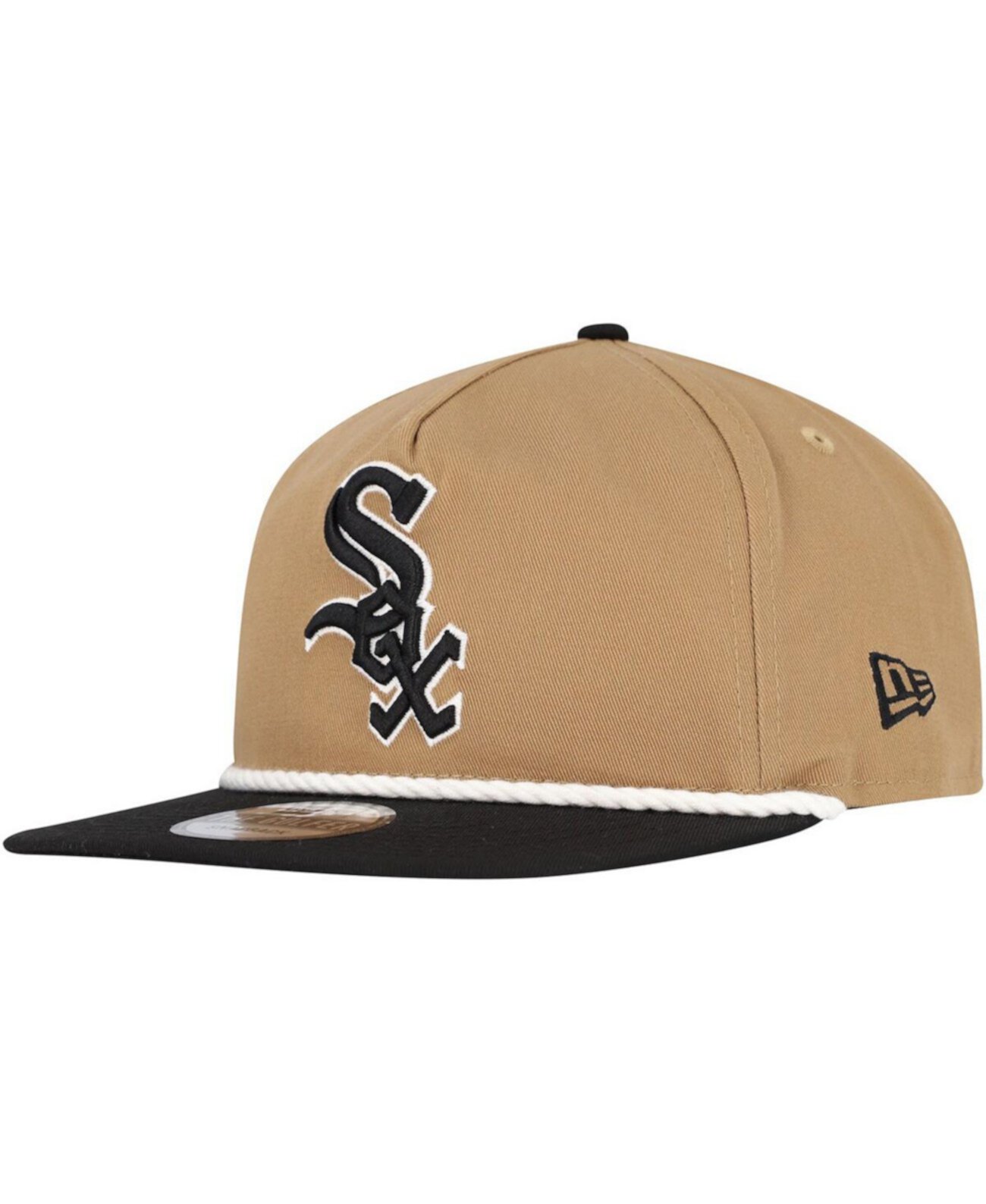 Мужская кепка Chicago White Sox Golfer Snapback, цвет хаки/черный, 100% хлопок New Era