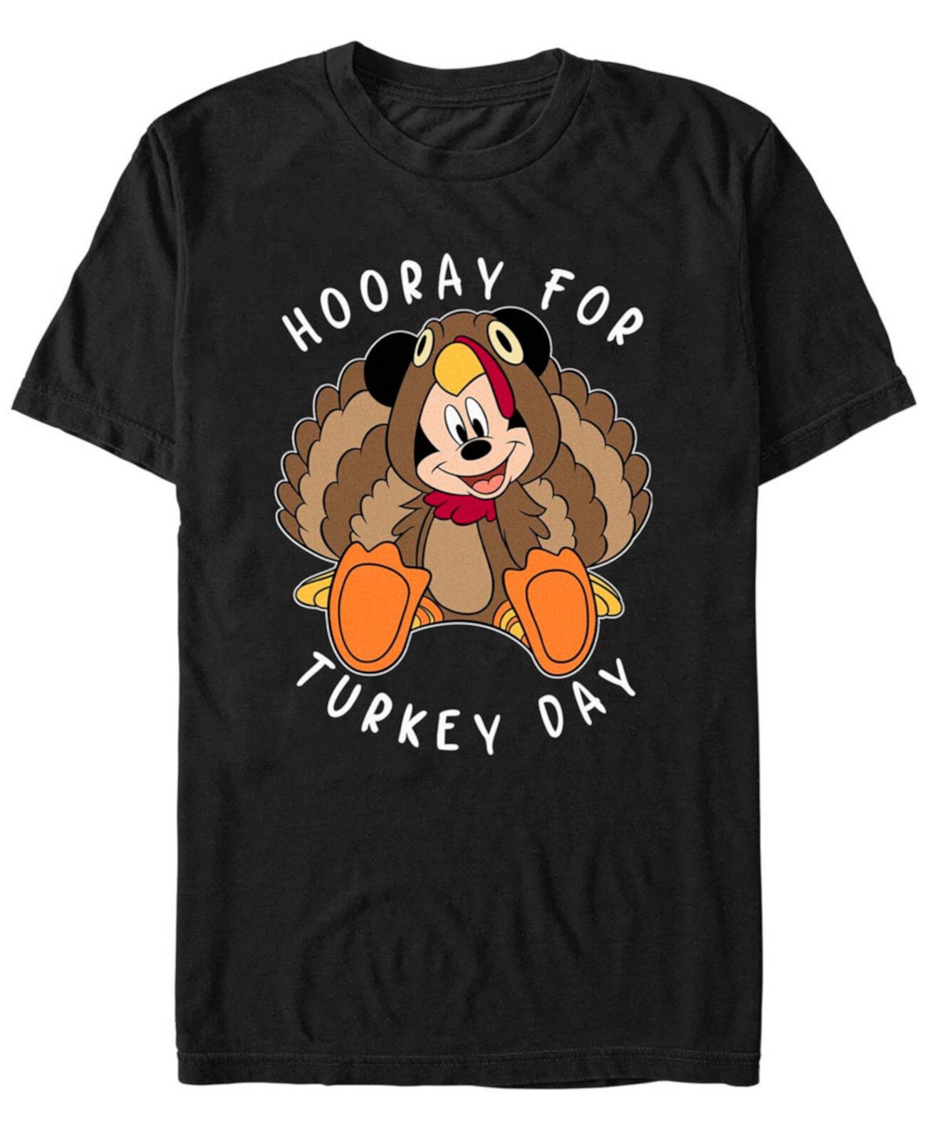 Мужская футболка с коротким рукавом Gobble Mickey, 100% хлопок, стиль slim-fit FIFTH SUN