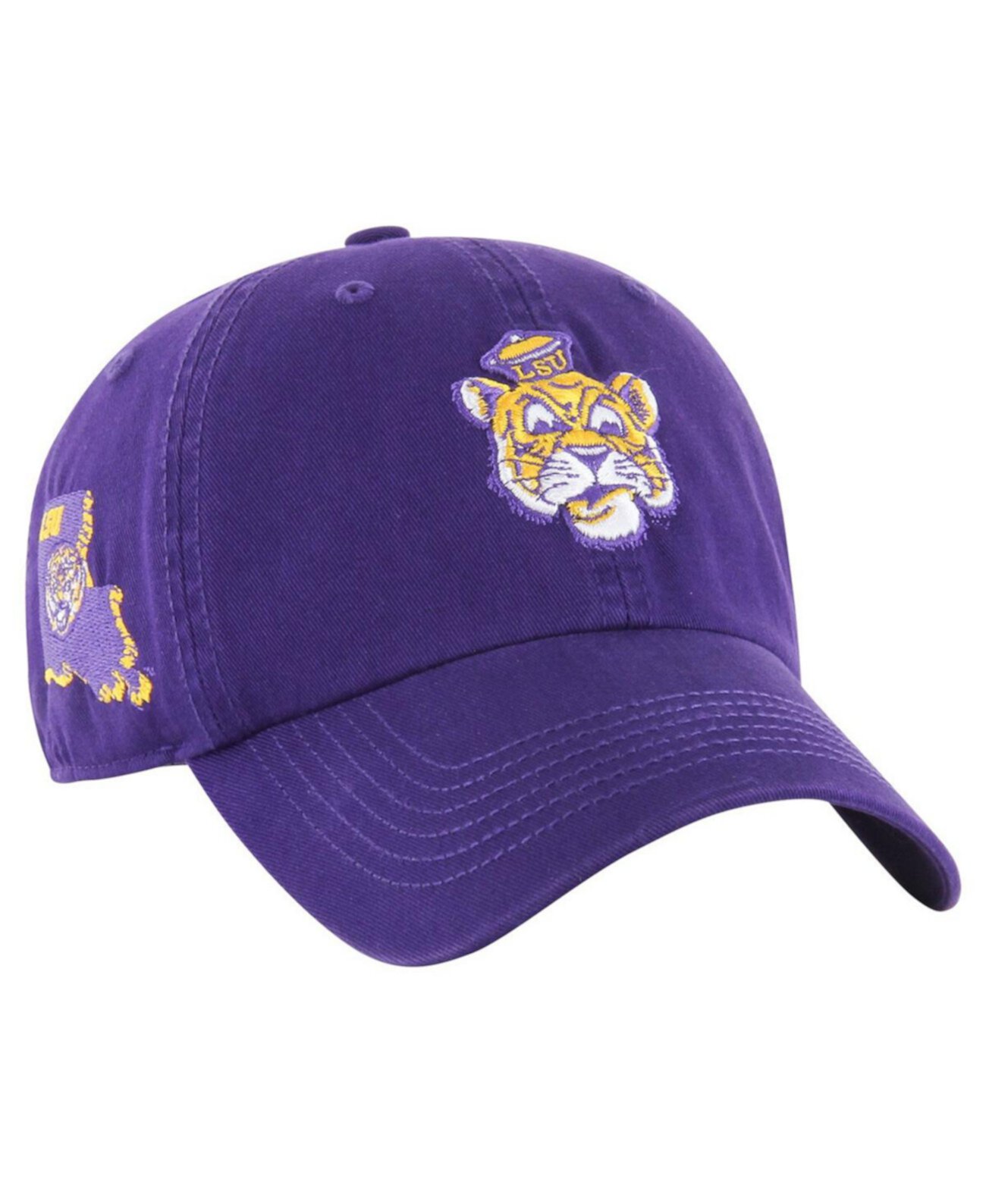 Кепка фиолетового цвета с эмблемой LSU Tigers, стиль винтаж, 100% хлопок '47 Brand