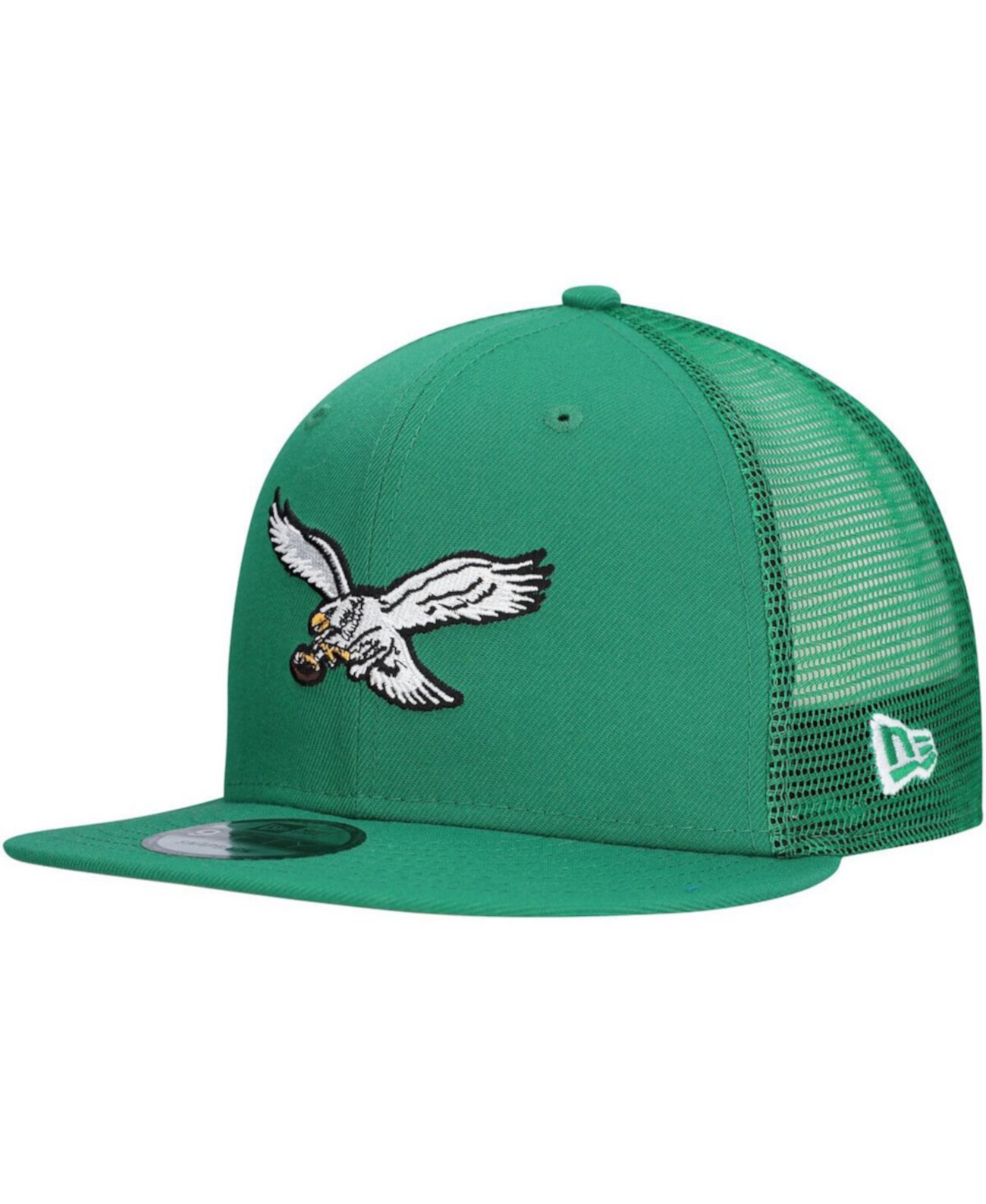 Кепка Мужская Philadelphia Eagles Throwback Main Trucker 9FIFTY, зеленая, из полиэстера New Era