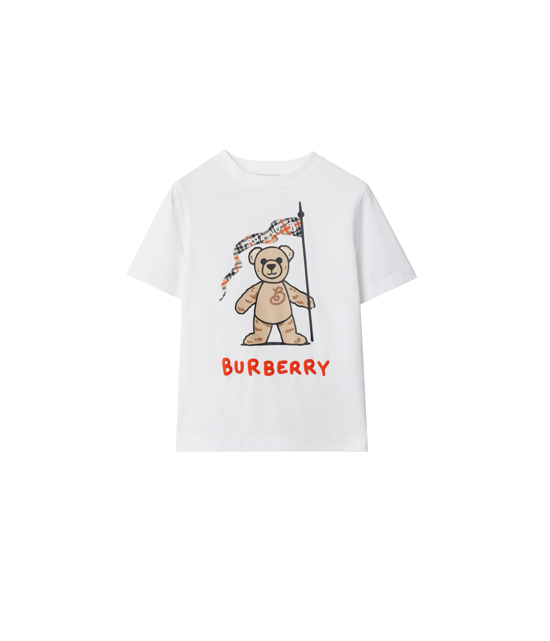 Футболка Burberry с принтом Cedar Bear Flag для детей, 100% хлопок Burberry