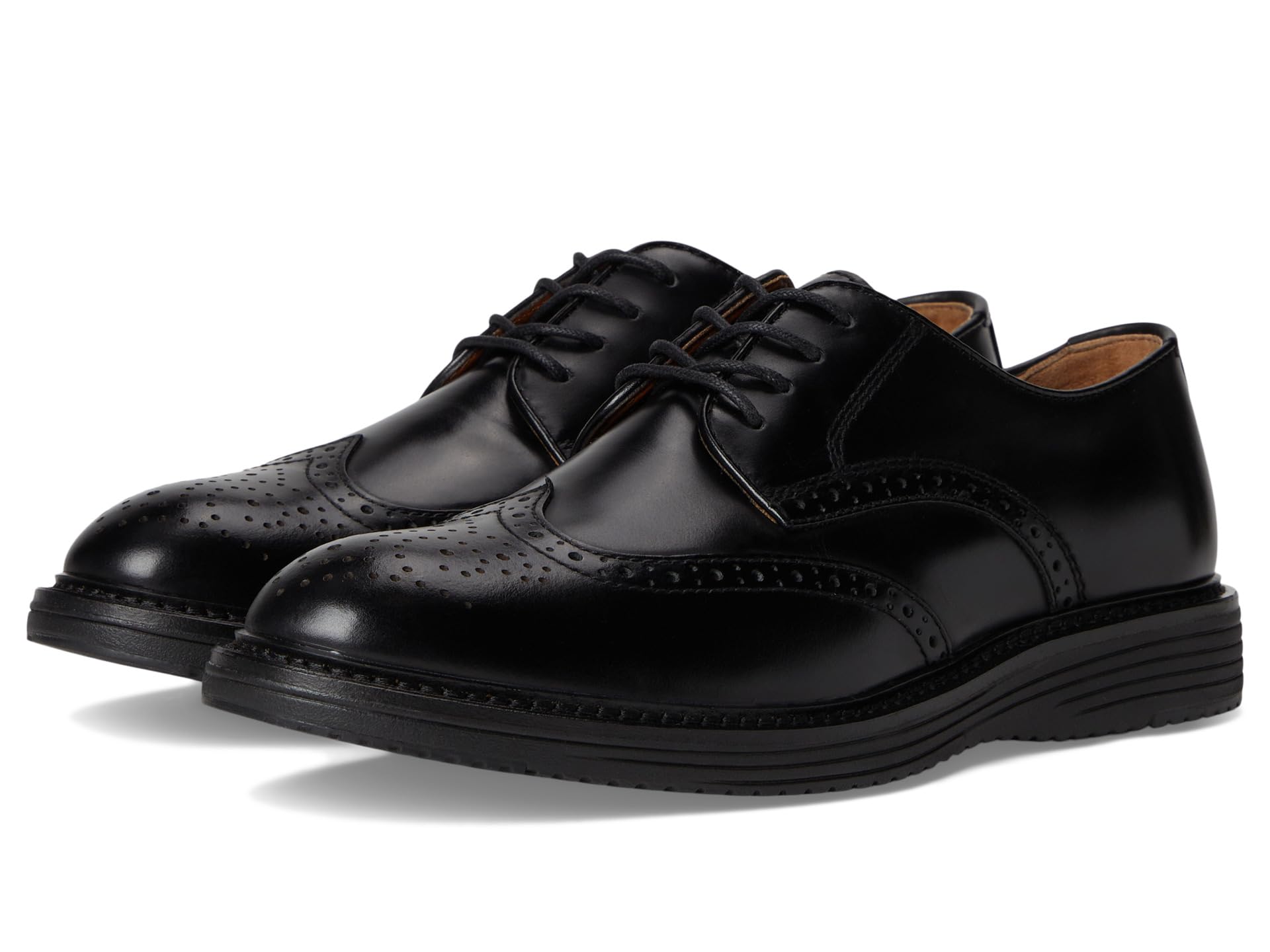 Мужские туфли Johnston & Murphy Upton Wingtip с амортизирующей подошвой и из натуральной кожи Johnston & Murphy