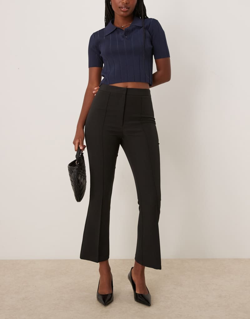 ASOS DESIGN kick flare tailored pants in black ASOS DESIGN