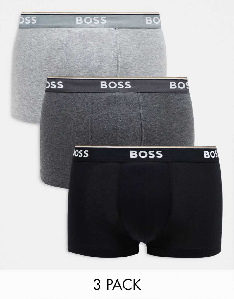 BOSS bodywear 3 pack trunks in multi BOSS