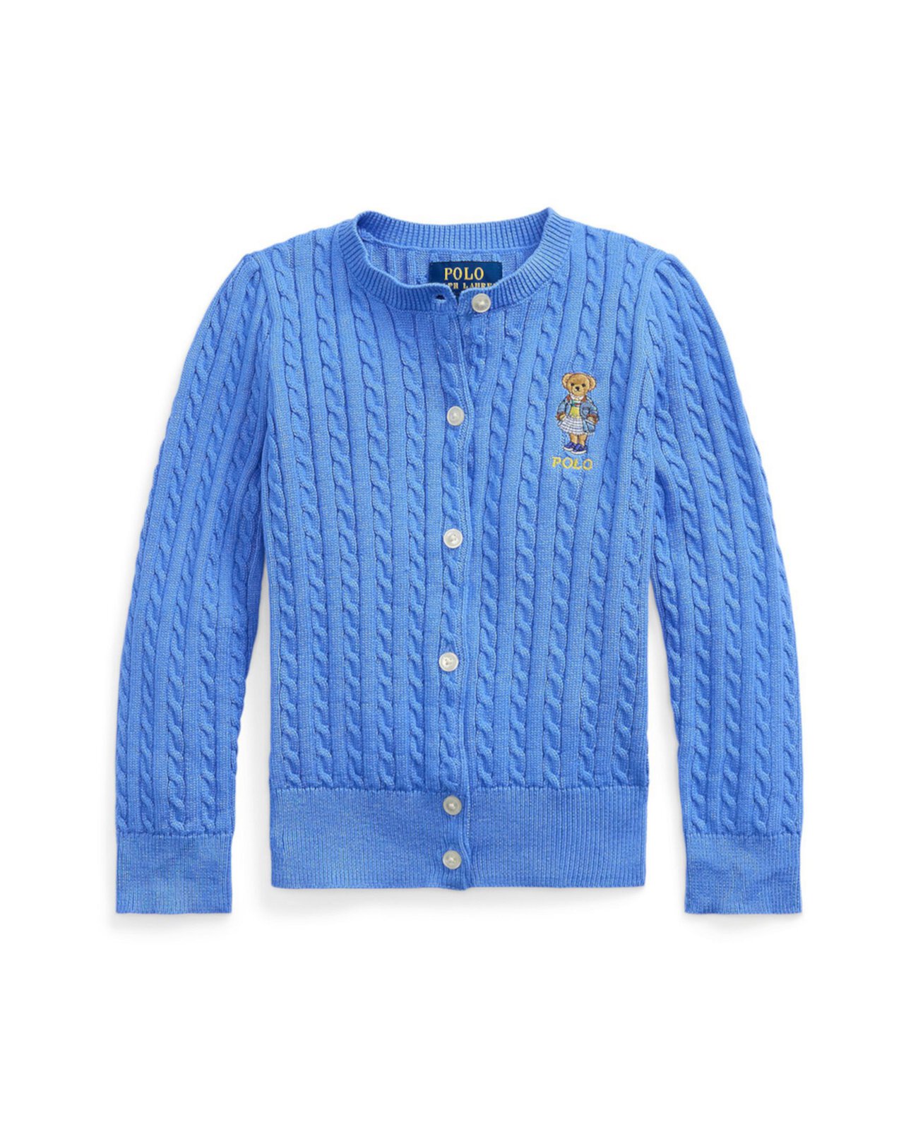 Детский кардиган Polo Ralph Lauren с мини-ромбами и медведем Polo Polo Ralph Lauren