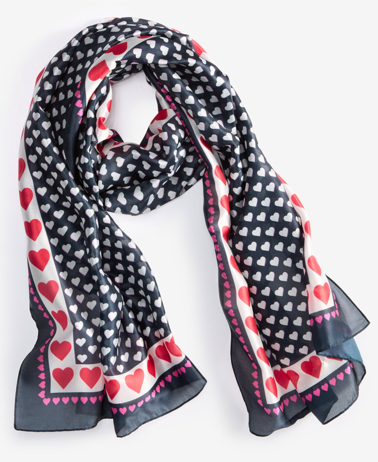 Mixed Hearts Oblong Scarf, Exclusively at Macy's Holiday Lane