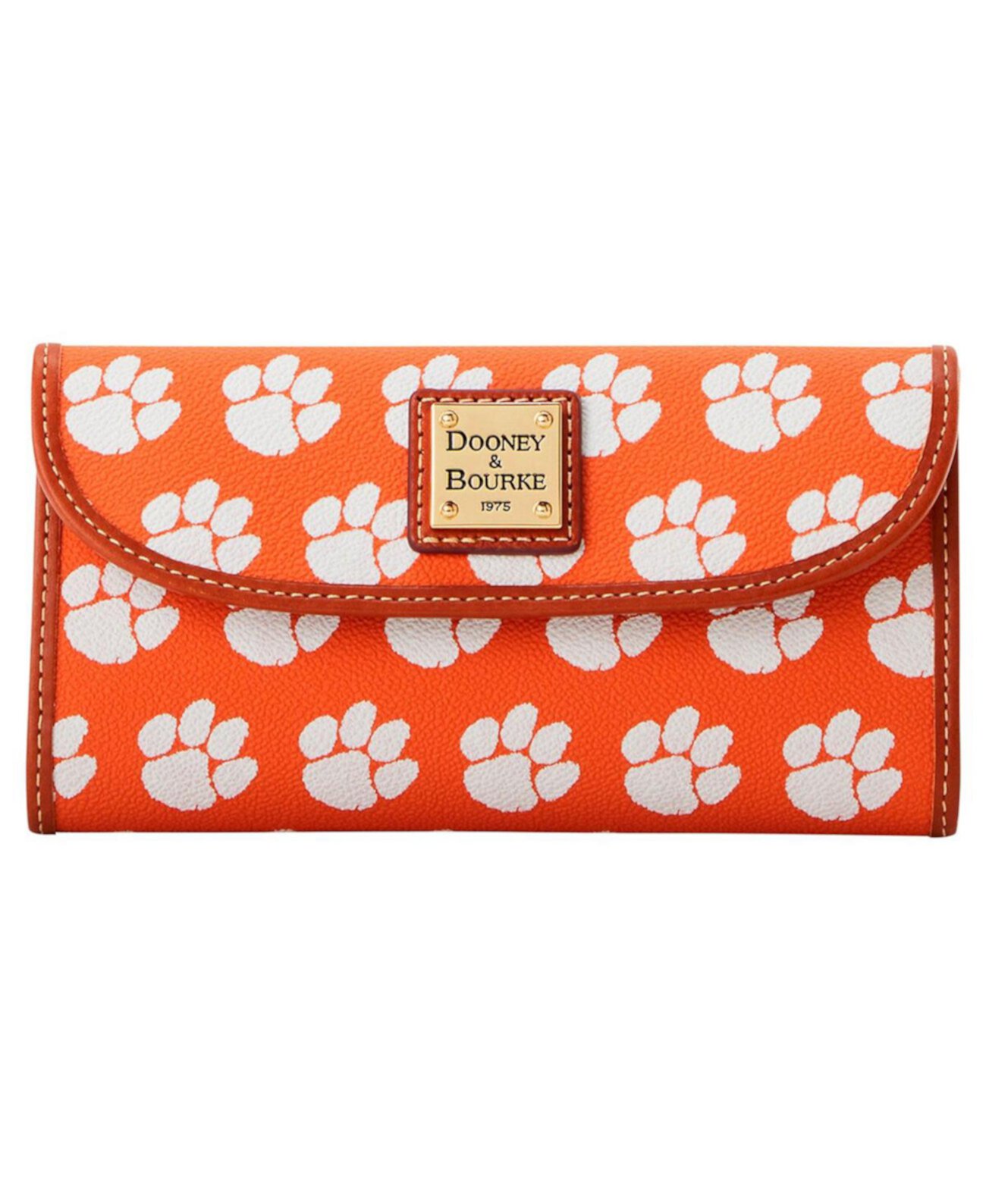 Клатч Signature Continental Clemson Tigers с карманами и застежкой-капюшоном Dooney & Bourke