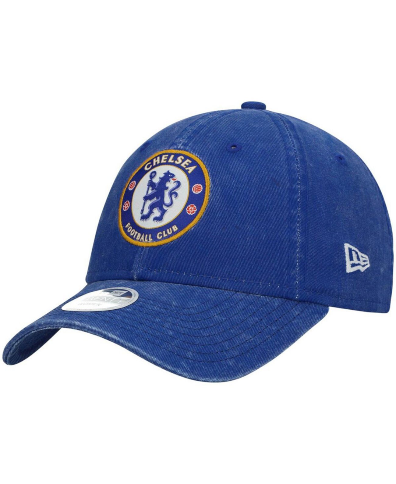 Женская синяя регулируемая кепка Chelsea Team Script 9TWENTY с вышивкой New Era