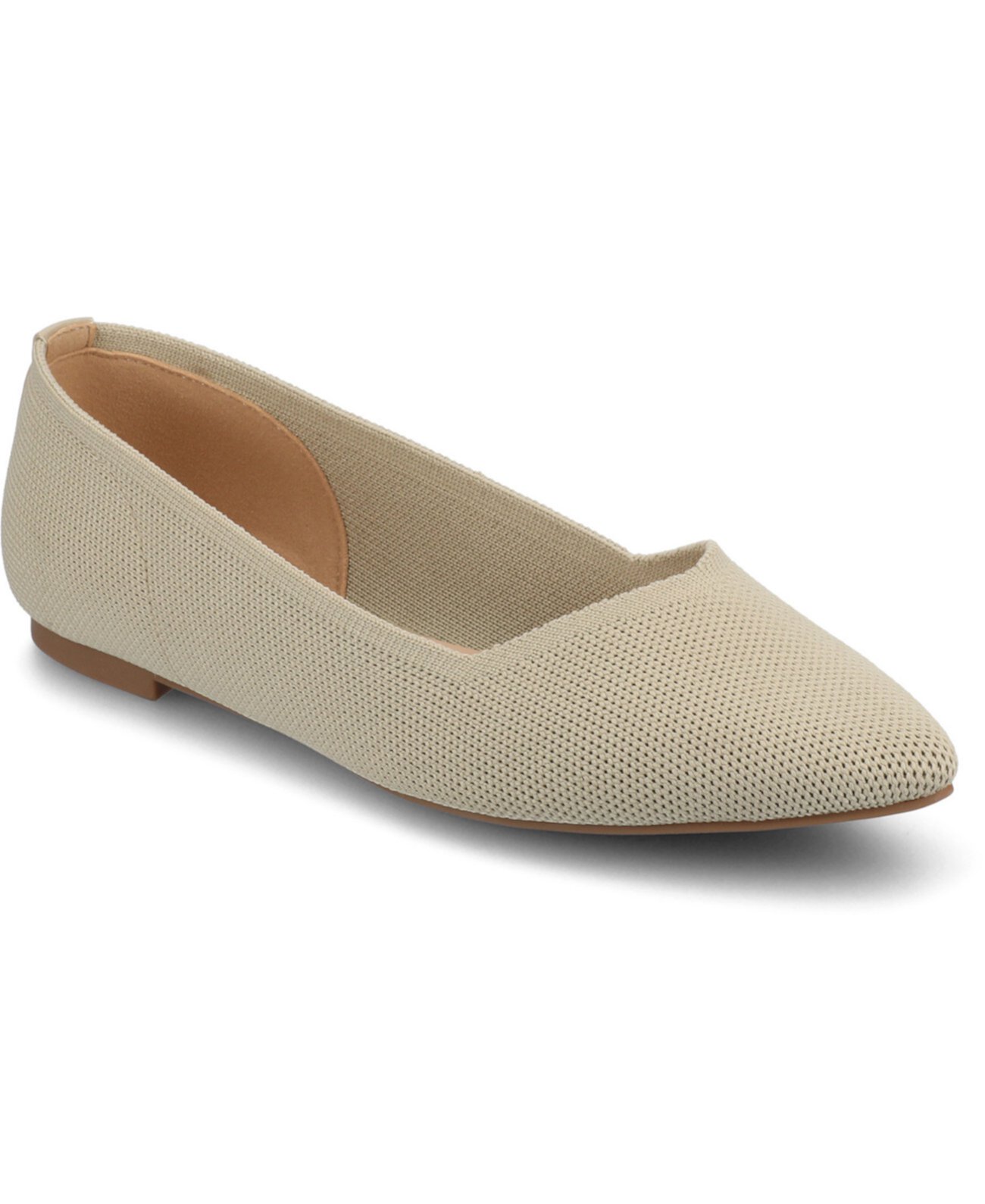 Women's Minnah Knit Pointed Toe Dress Flats Journee Collection