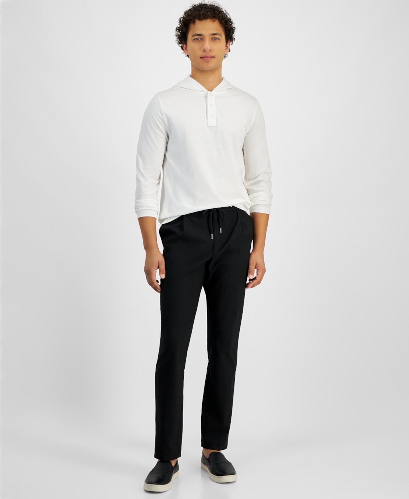 Men's Melangé Comfort Relaxed Trousers Michael Kors