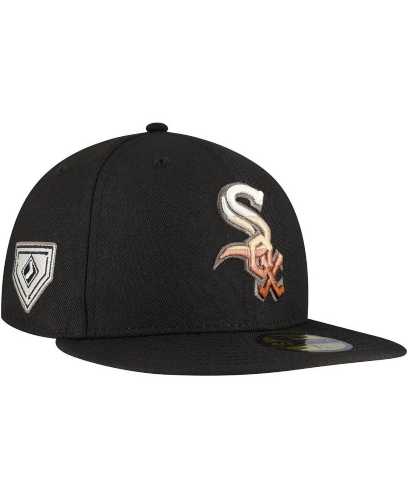 Черная кепка 59FIFTY с градиентным логотипом Chicago White Sox, 100% полиэстер New Era