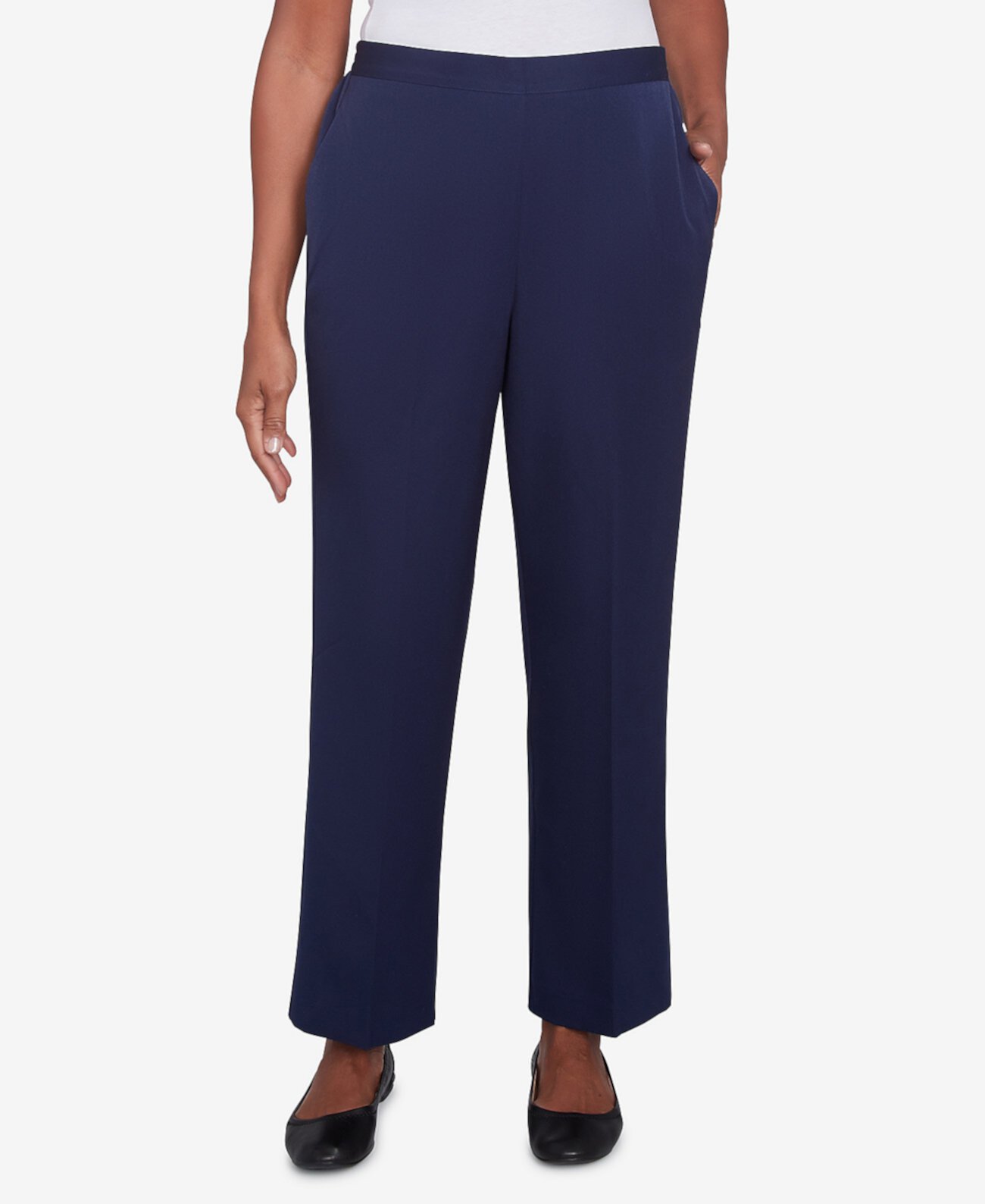 Women's Block Island Modern Stretch Twill Medium Length Pants Alfred Dunner