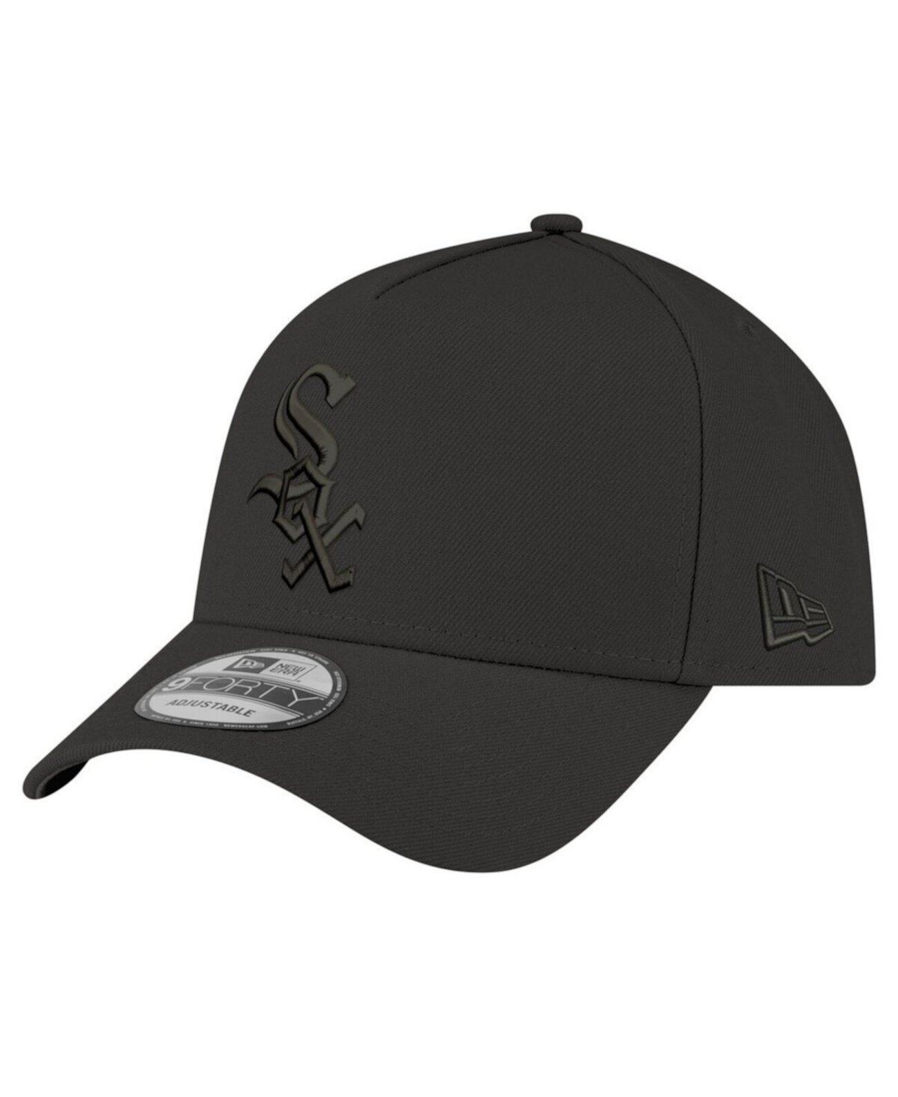 Структурированная черная бейсболка Chicago White Sox A-Frame 9FORTY, регулируемый размер New Era