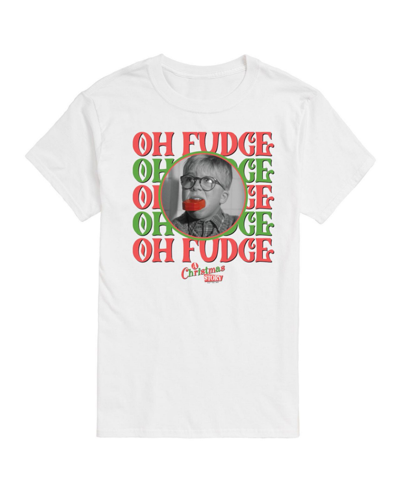 Men's A Christmas Story Oh Fudge Short Sleeve Tee AIRWAVES