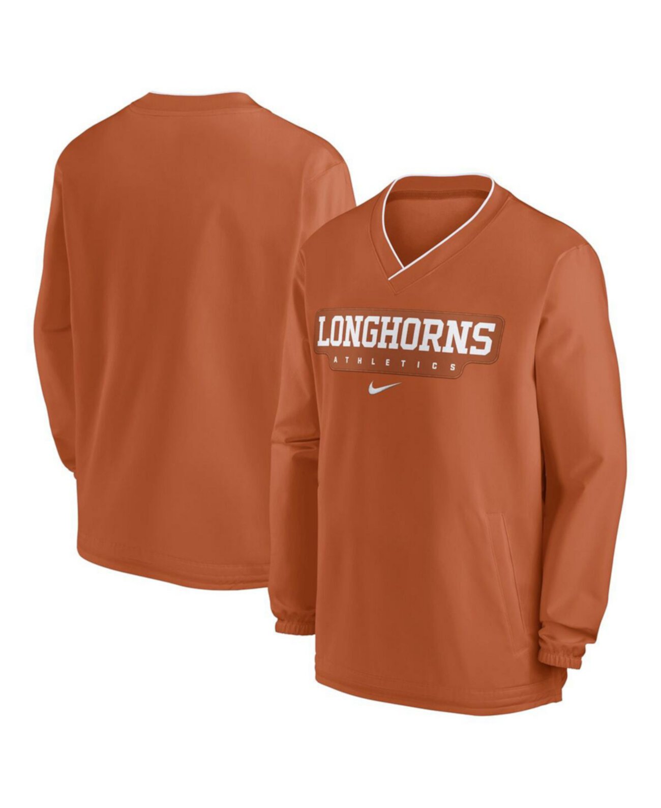 Men's Burnt Orange Texas Longhorns 2024 Sideline Pullover Windshirt Nike