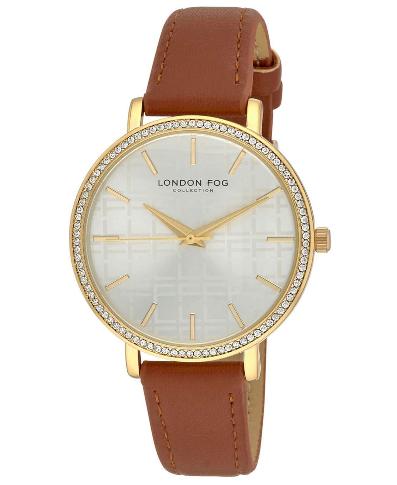 Women's Quartz Tan Polyurethane Strap Watch 35mm London Fog