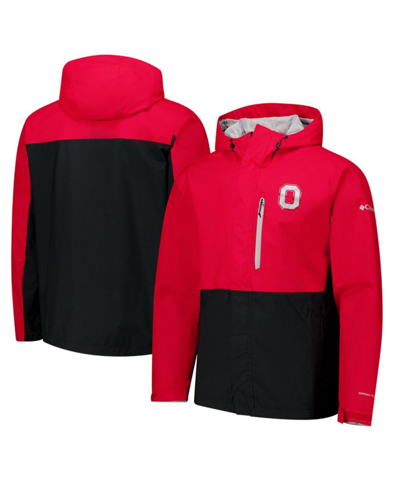 Мужская куртка Columbia Crimson Ohio State Buckeyes Omni-Tech с молнией Columbia