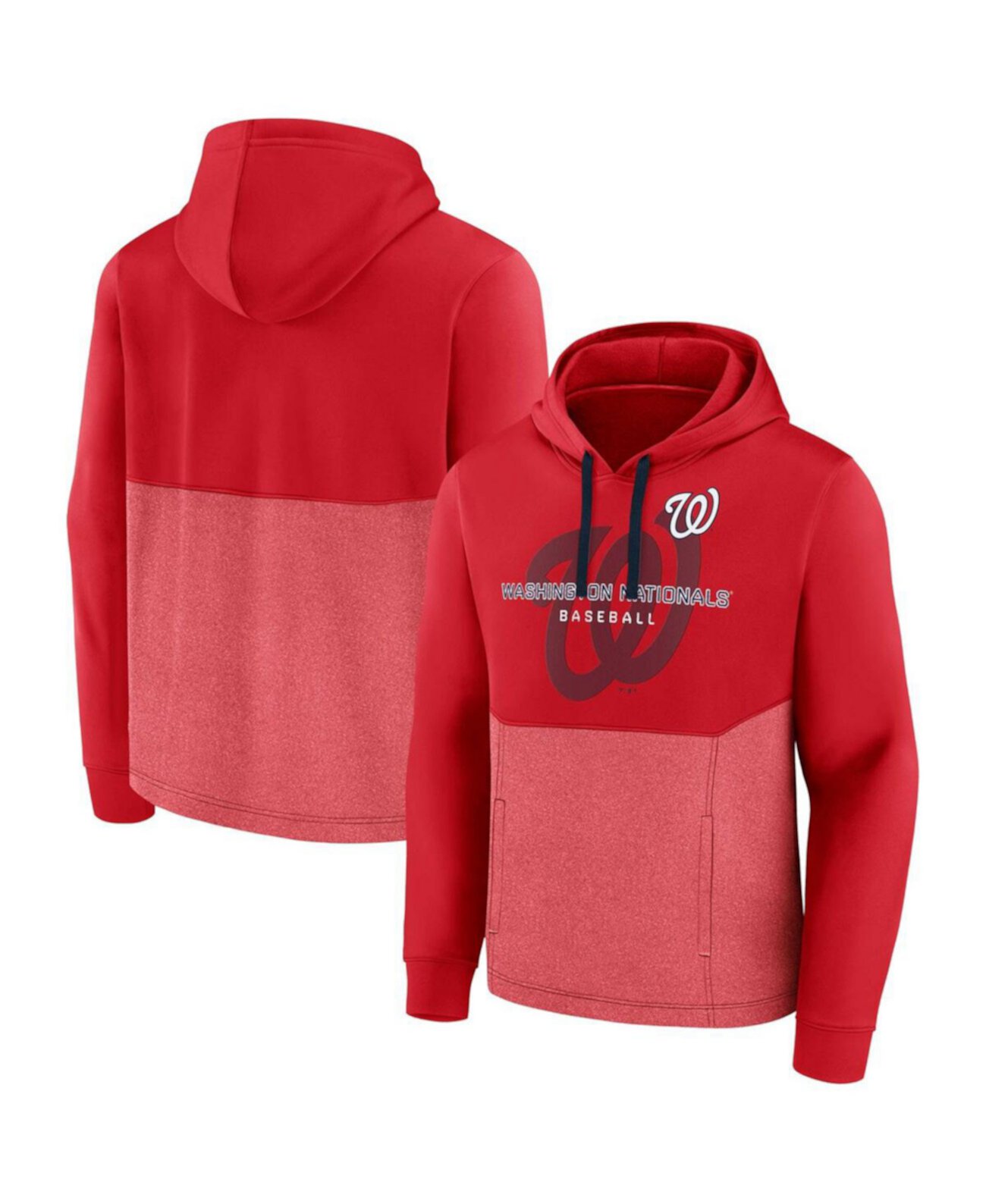 Men's Red Washington Nationals Call the Shots Pullover Hoodie Fanatics