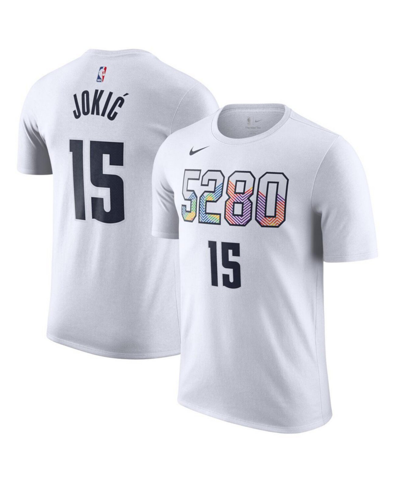 Футболка Nike для мужчин с коротким рукавом и именем Николы Йокича, 2024/25, Denver Nuggets Nike