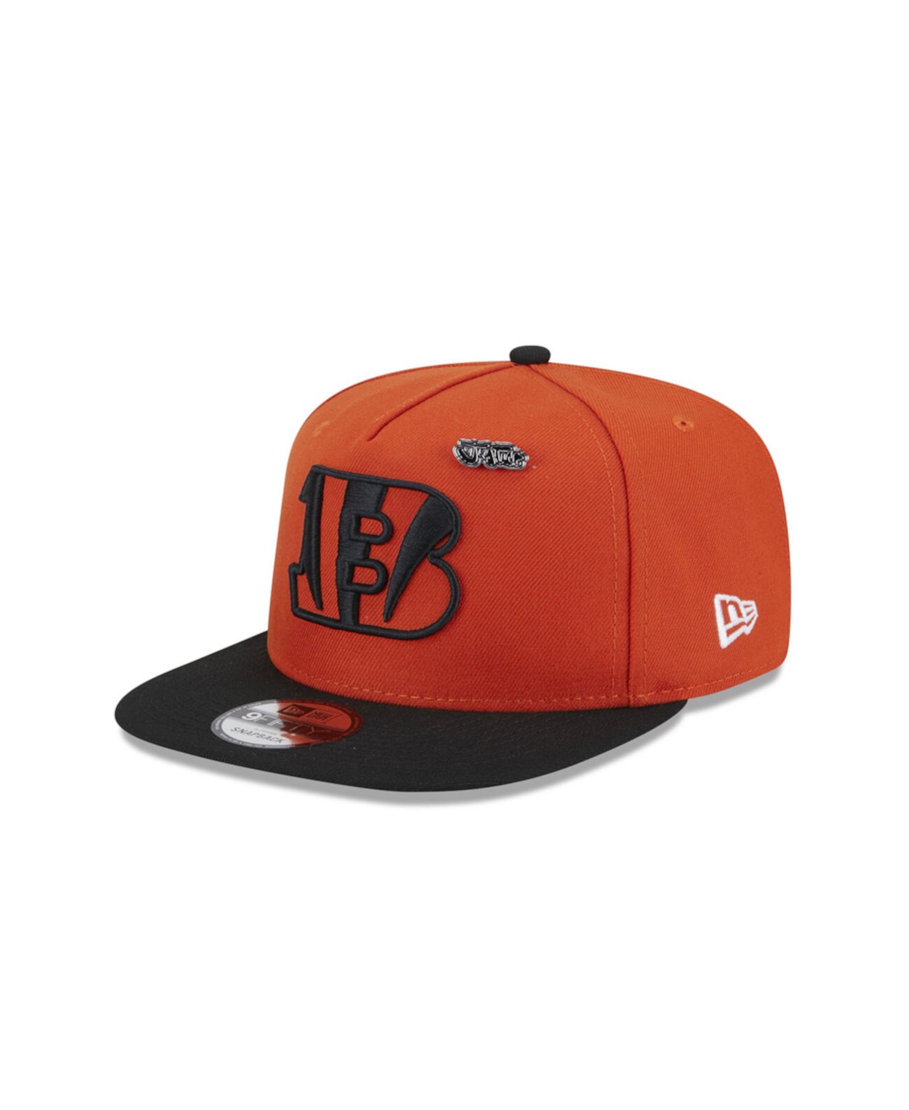 Кепка- Snapback 9FIFTY в оранжевом цвете с высоким верхом для мужчин, Cincinnati Bengals 2024 New Era