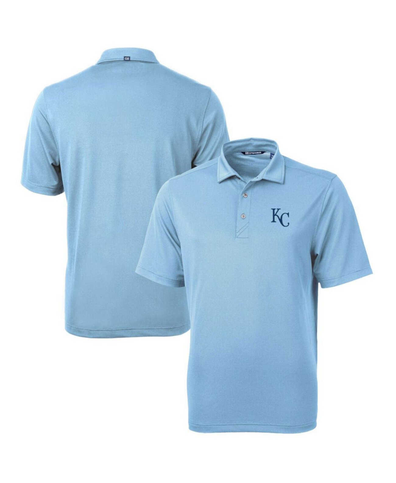 Men's Light Blue Kansas City Royals Virtue Eco Pique Polo Cutter & Buck