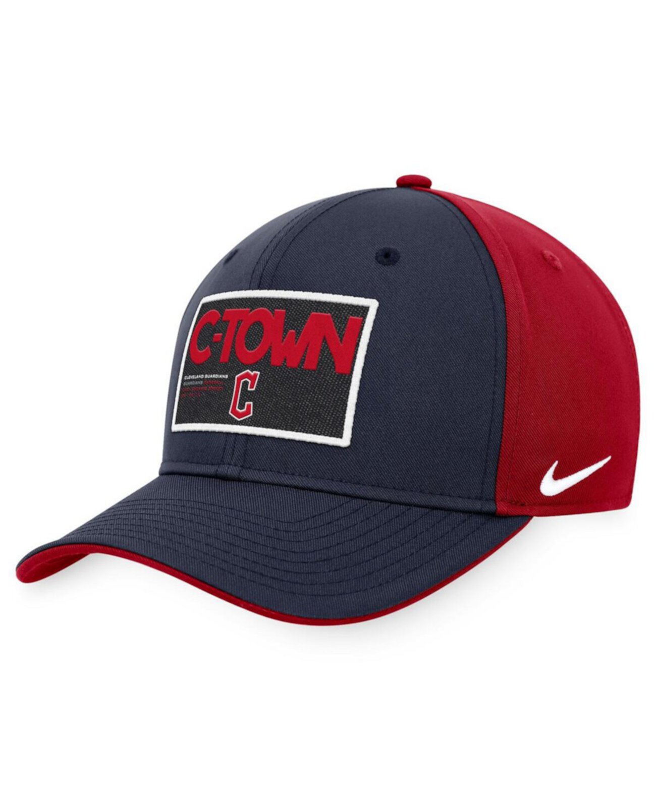 Men's Navy, Red Cleveland Guardians Classic99 Colorblock Performance Snapback Hat Nike