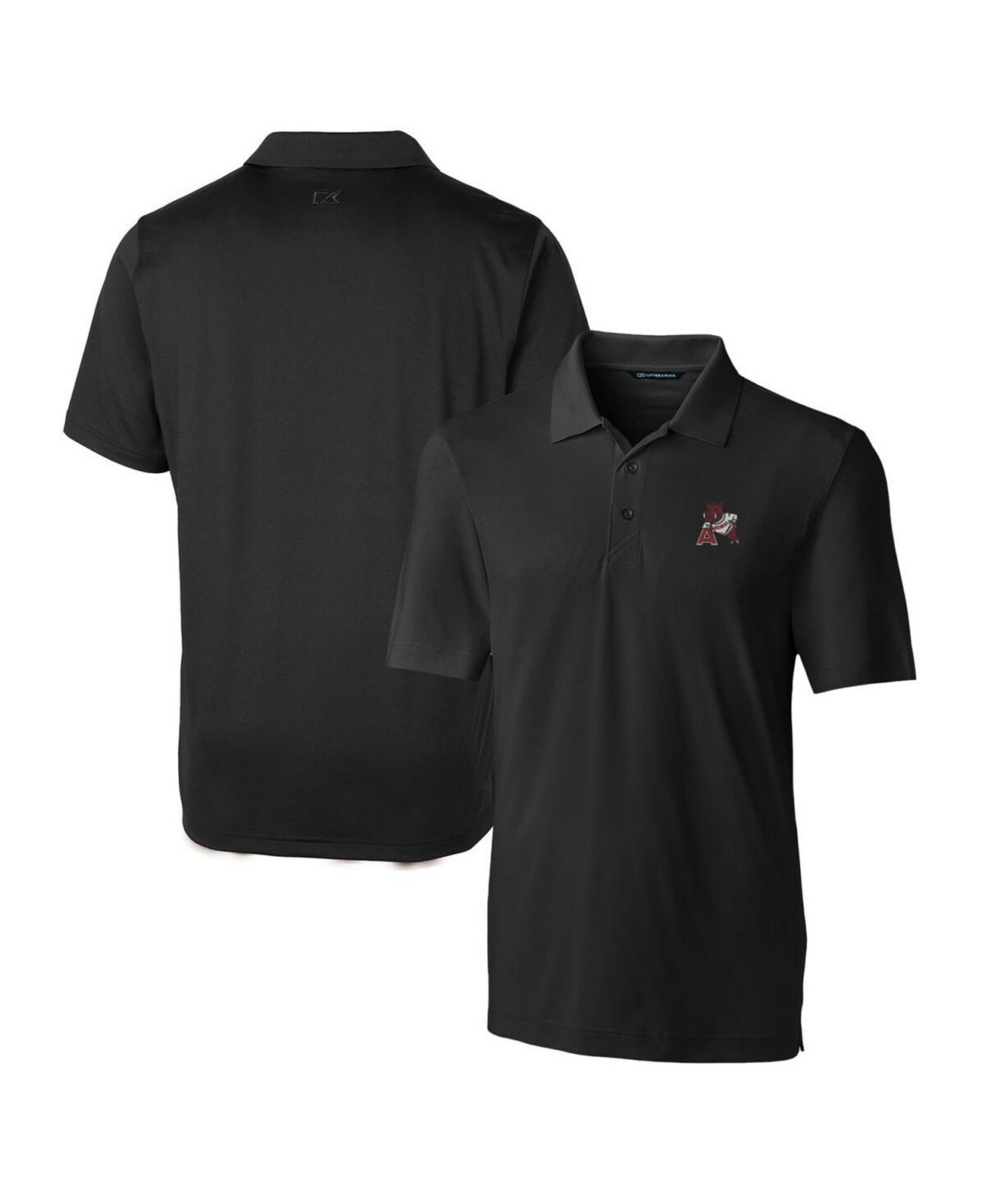 Men's Black Arkansas Razorbacks Forge Stretch Polo Cutter & Buck