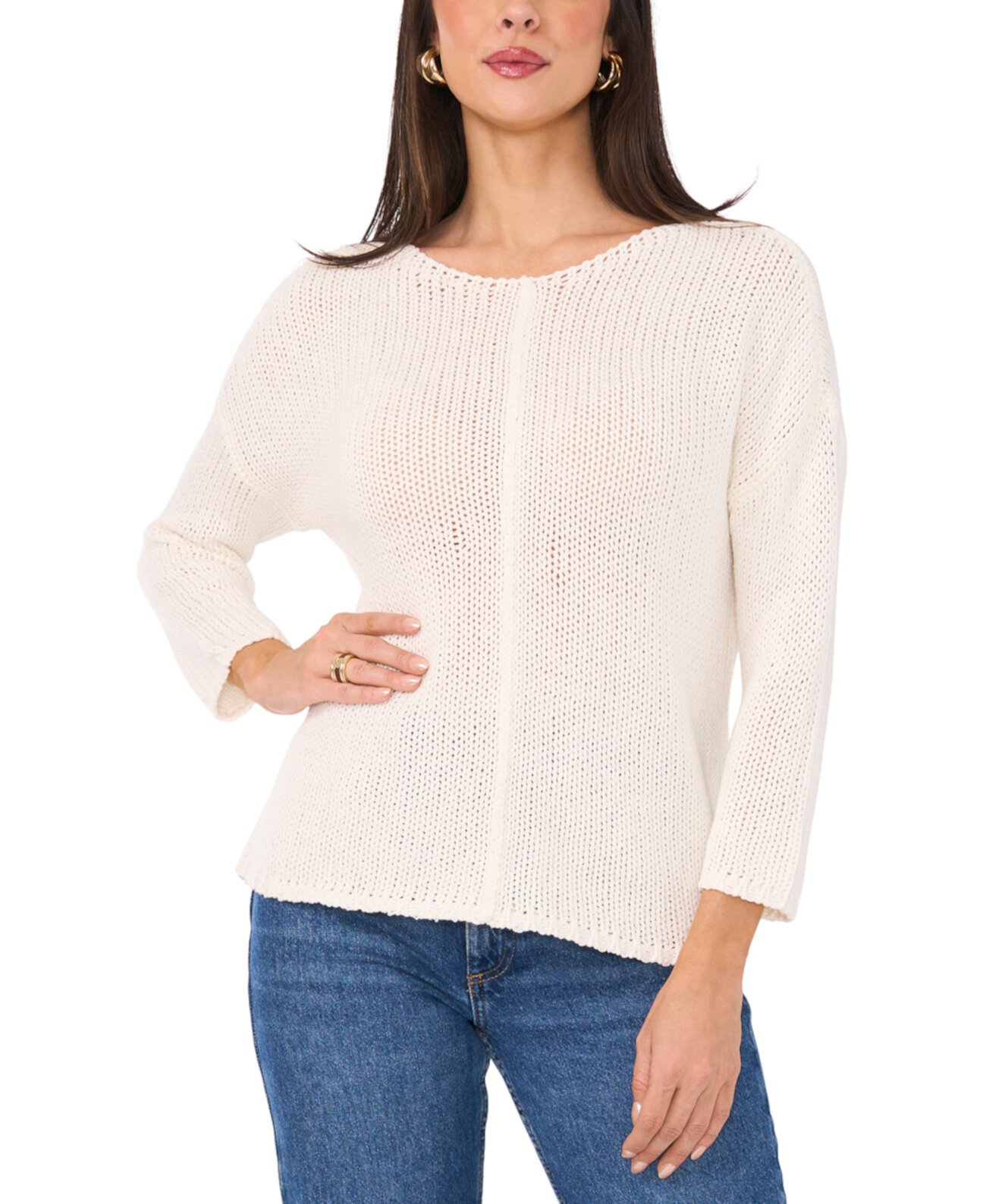 Women's Center-Seam Crewneck Sweater Vince Camuto