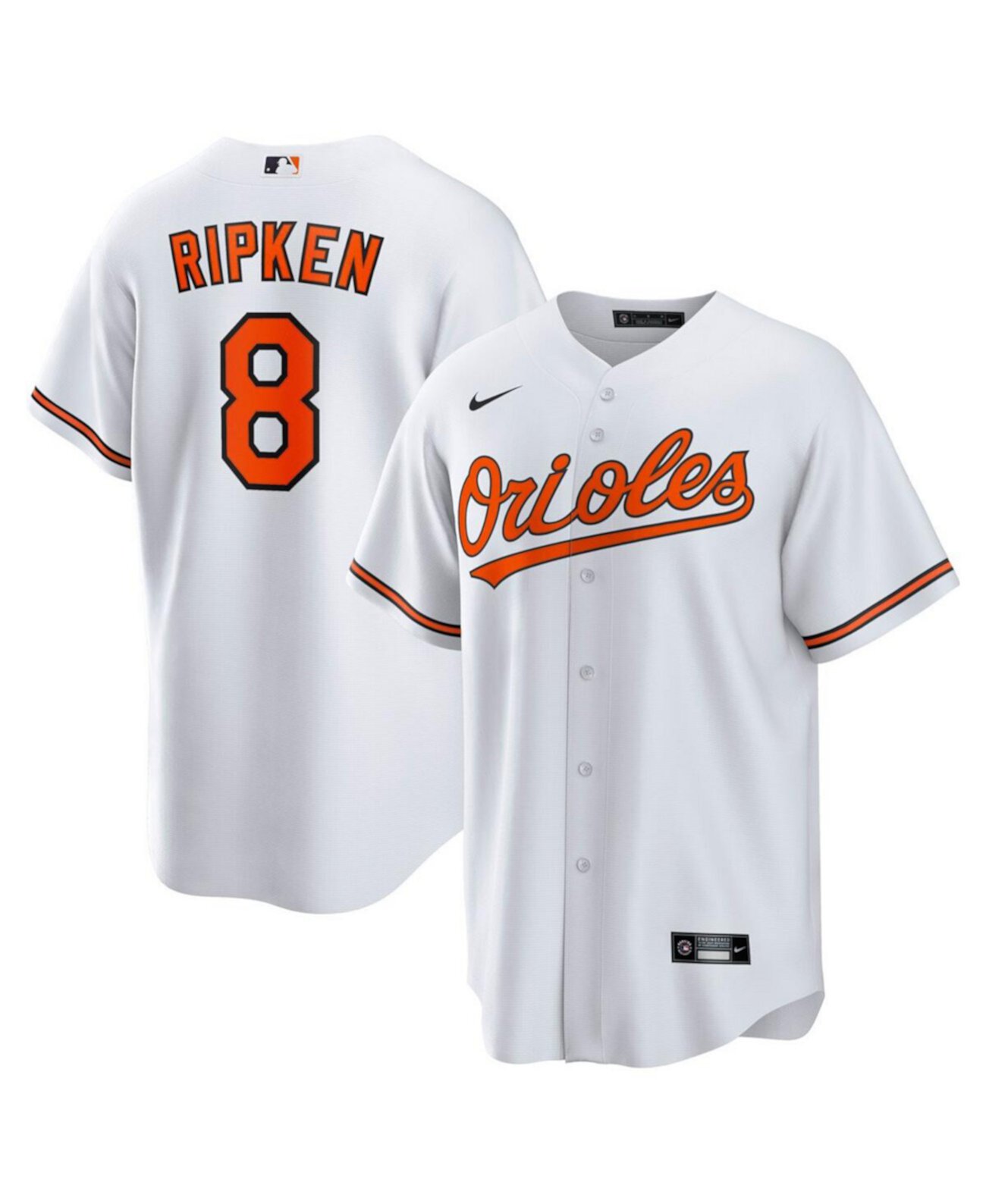 Мужская футболка-реплика Cal Ripken Jr. белого цвета Baltimore Orioles от Nike с коротким рукавом Nike