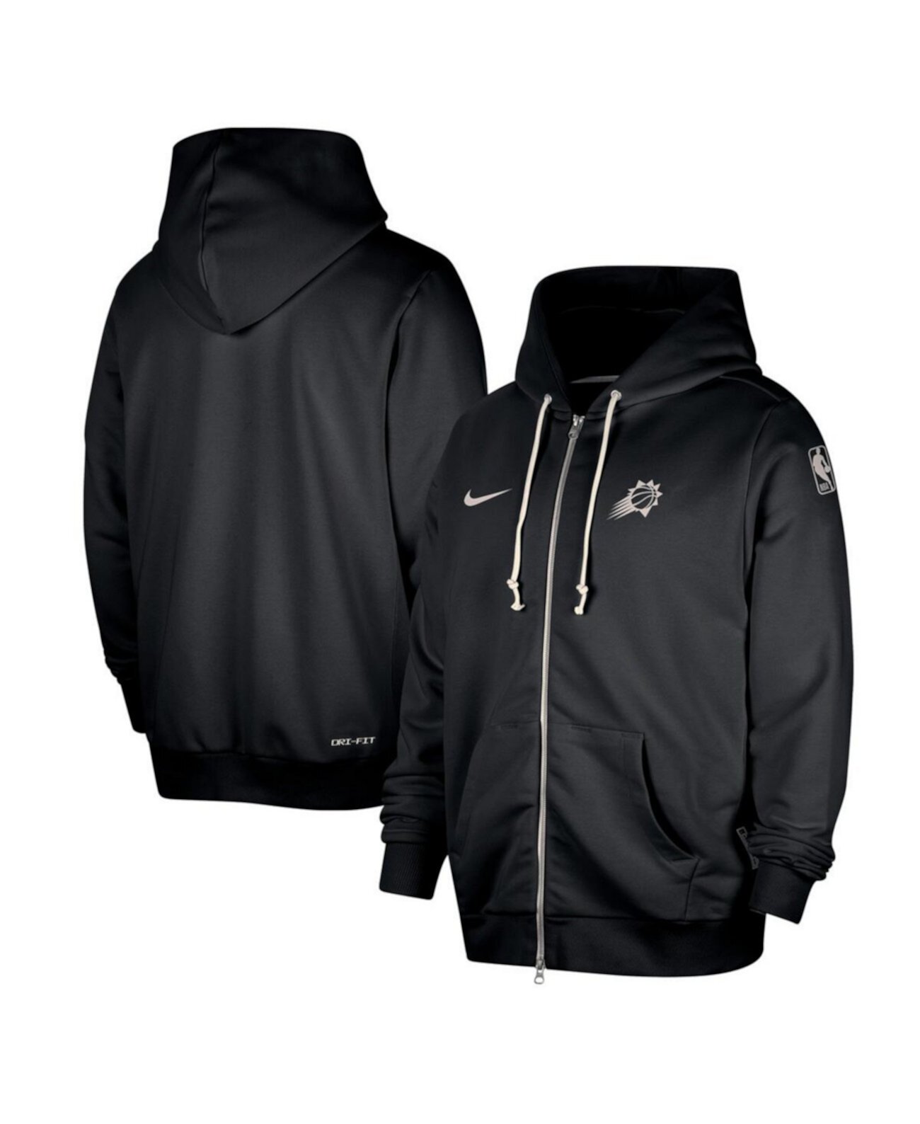 Men's Black Phoenix Suns Authentic Standard Issue Full-Zip Hoodie Jacket Nike