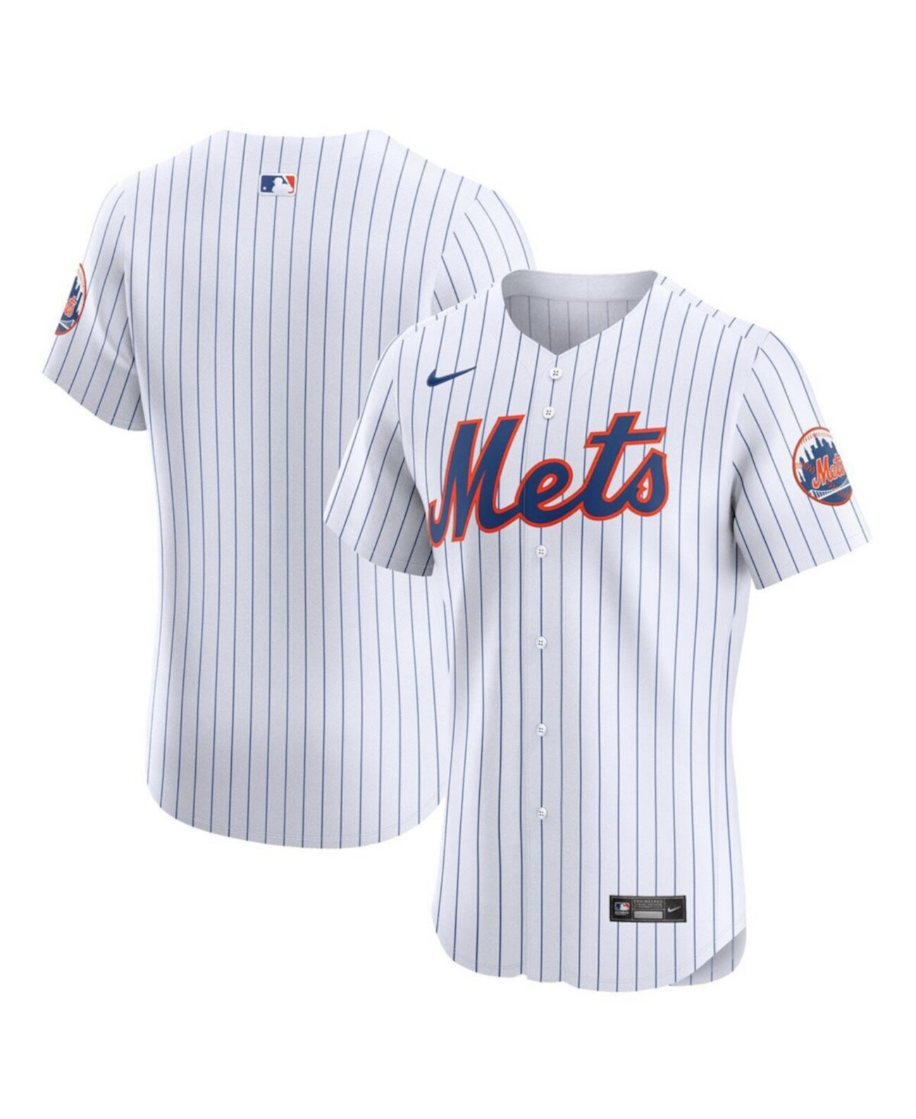 Мужская белая майка New York Mets Elite домашняя от Nike с коротким рукавом Nike