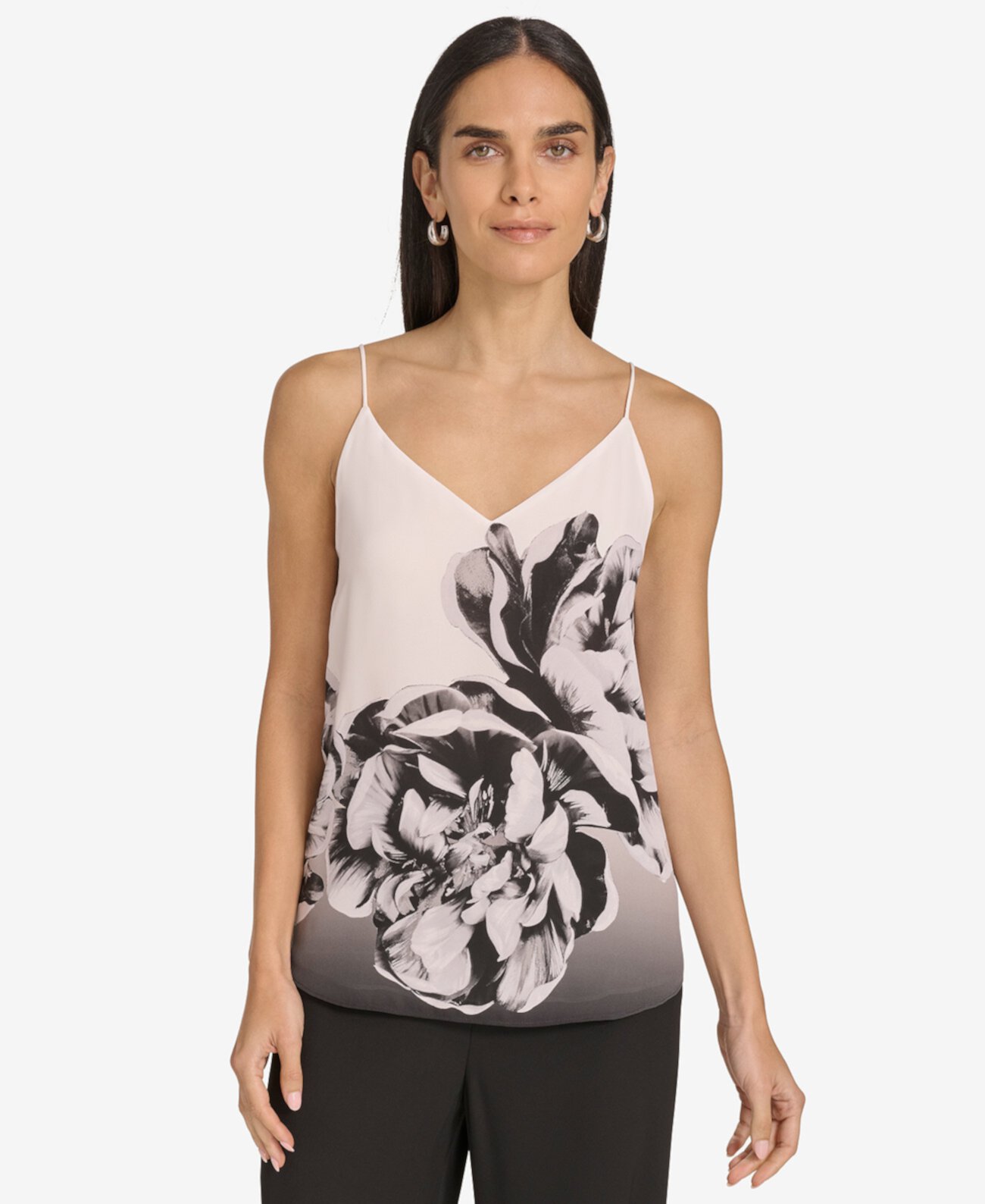 Women's Floral Print V-Neck Camisole Calvin Klein