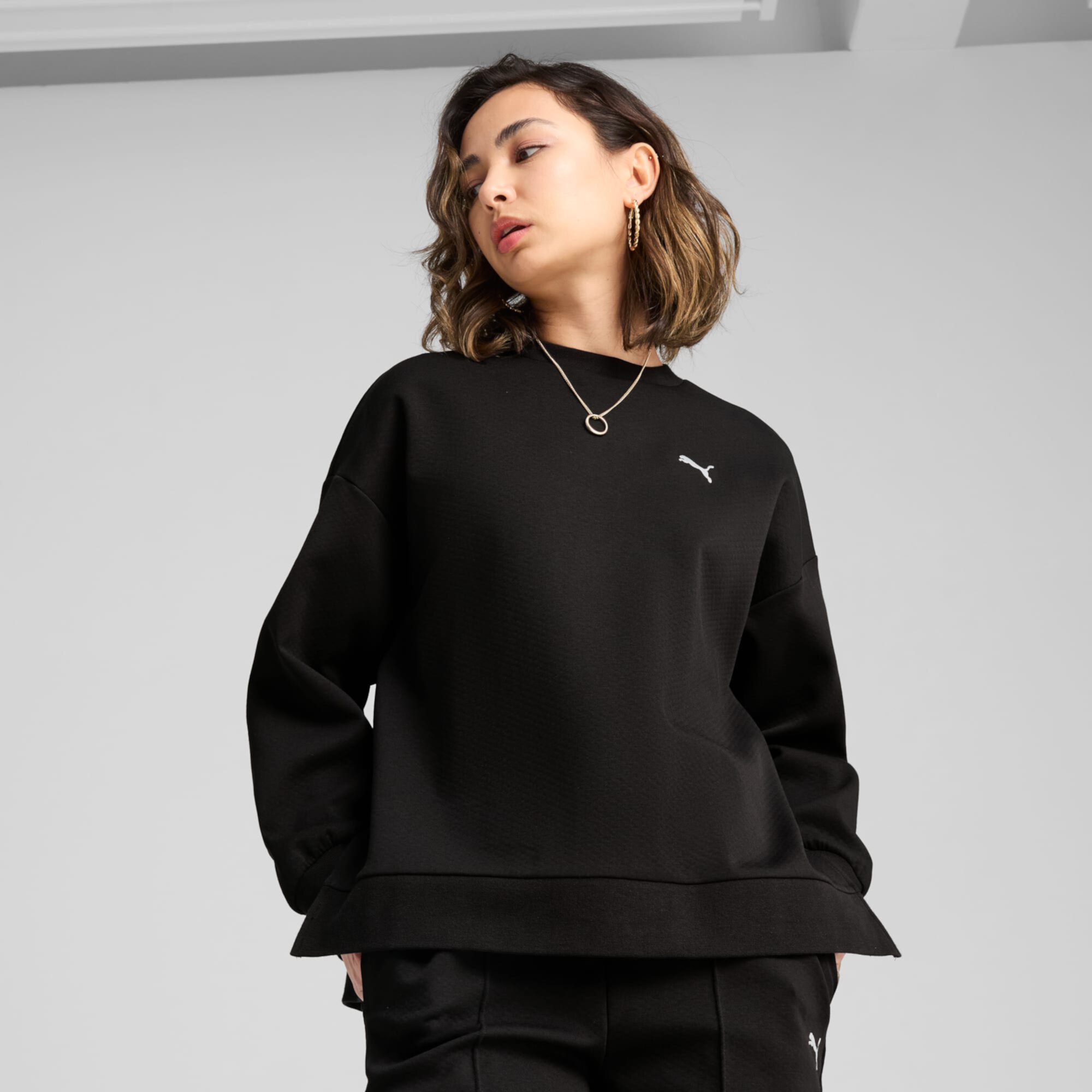 Wardrobe Essentials Oversized Crew Women Puma