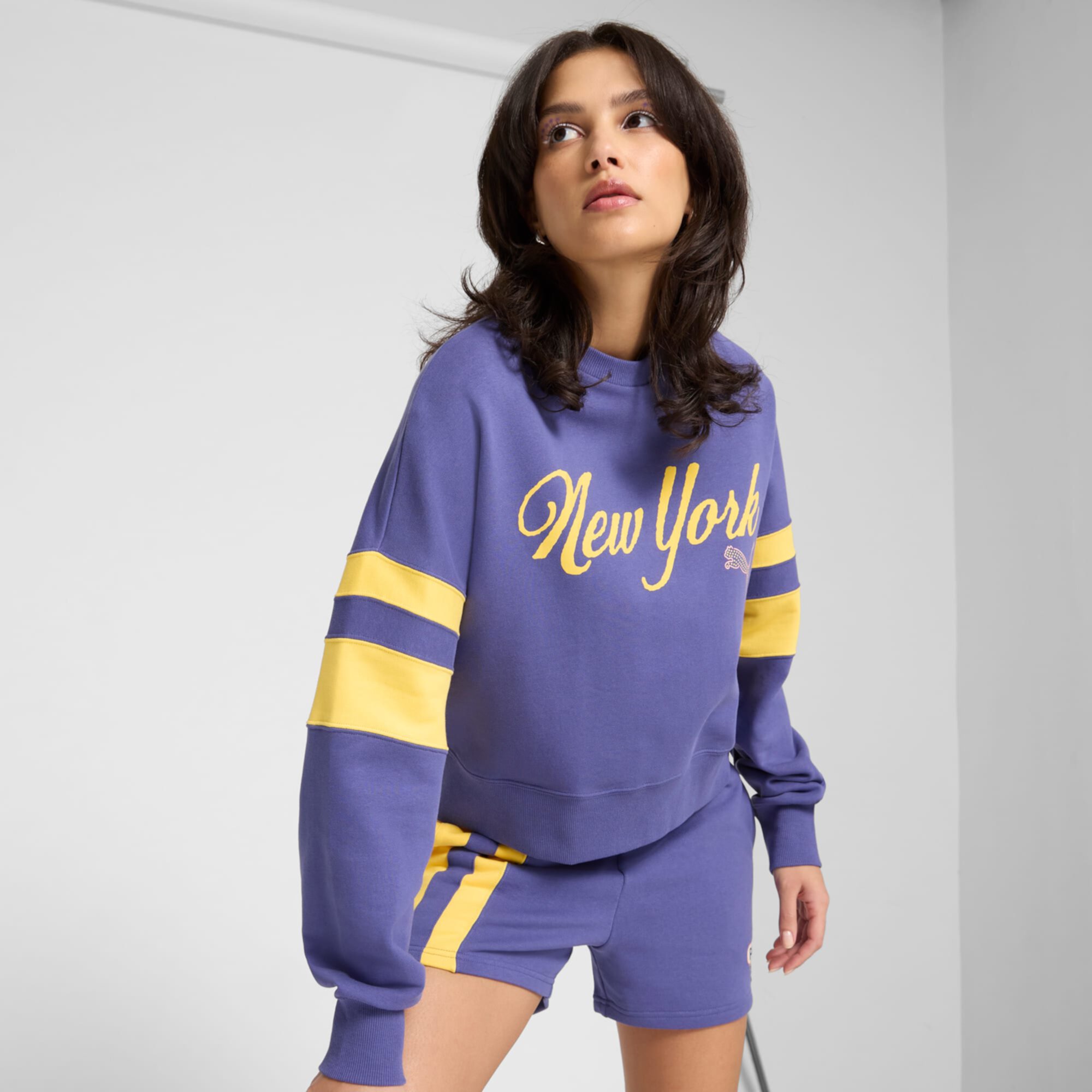 Wardrobe Essentials Bright Lights NYC Flagship Women's Crew Sweatshirt Puma