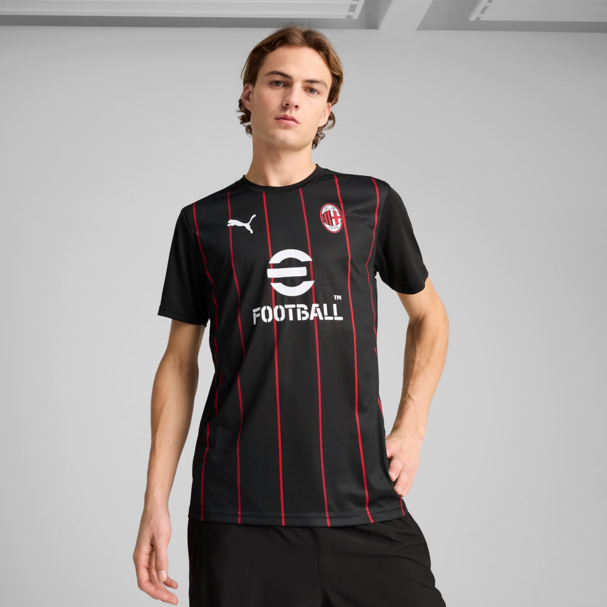 Футболка AC Milan Pre-Match для мужчин от Puma с технологией dryCELL Puma