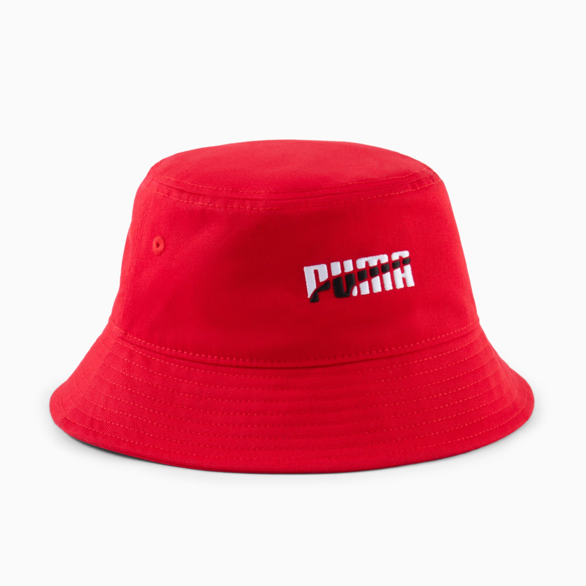 Детская бейсболка Bucket Hat из 100% хлопка, красного цвета, стильный дизайн Puma