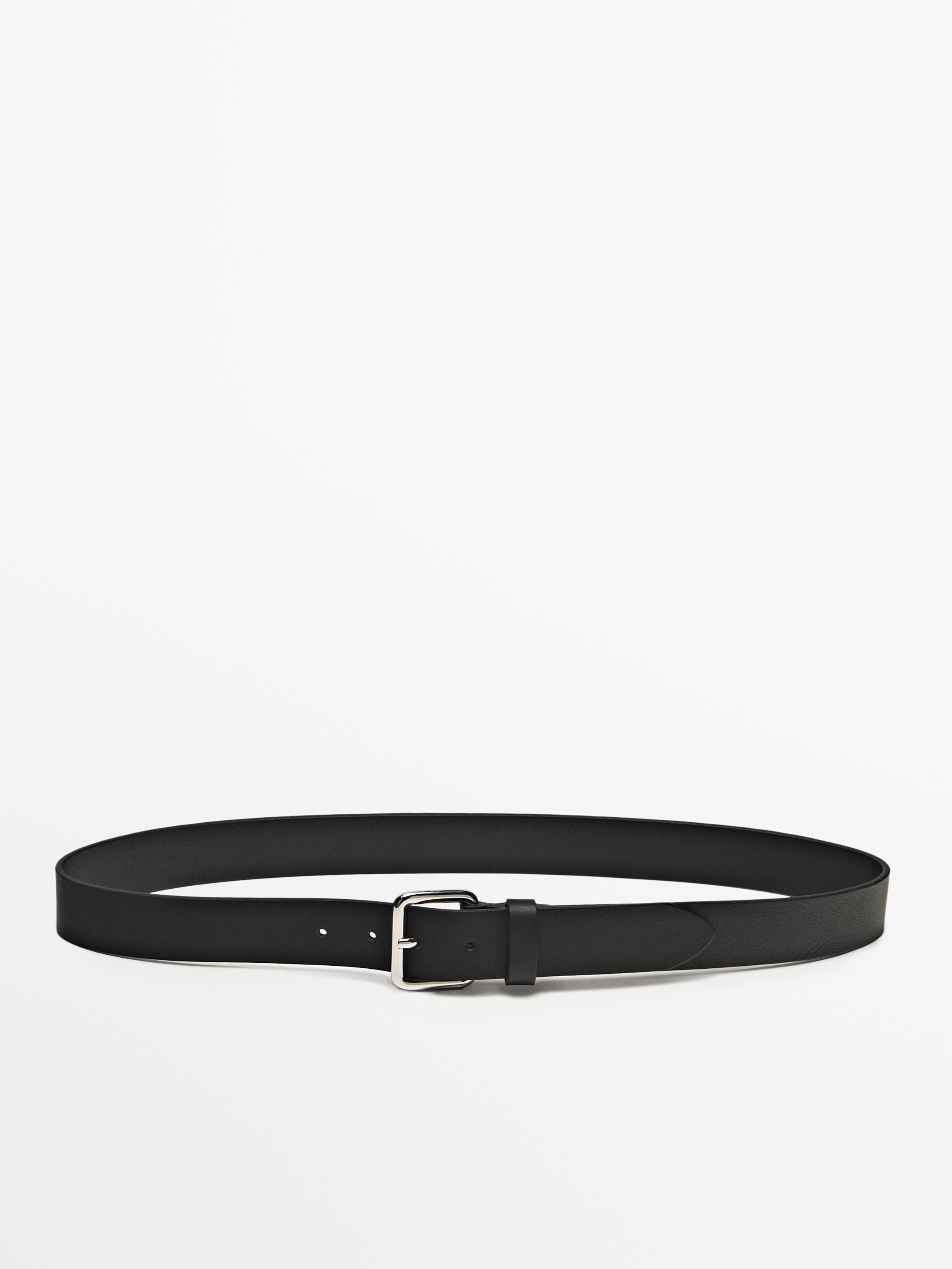 Soft nappa leather belt Massimo Dutti