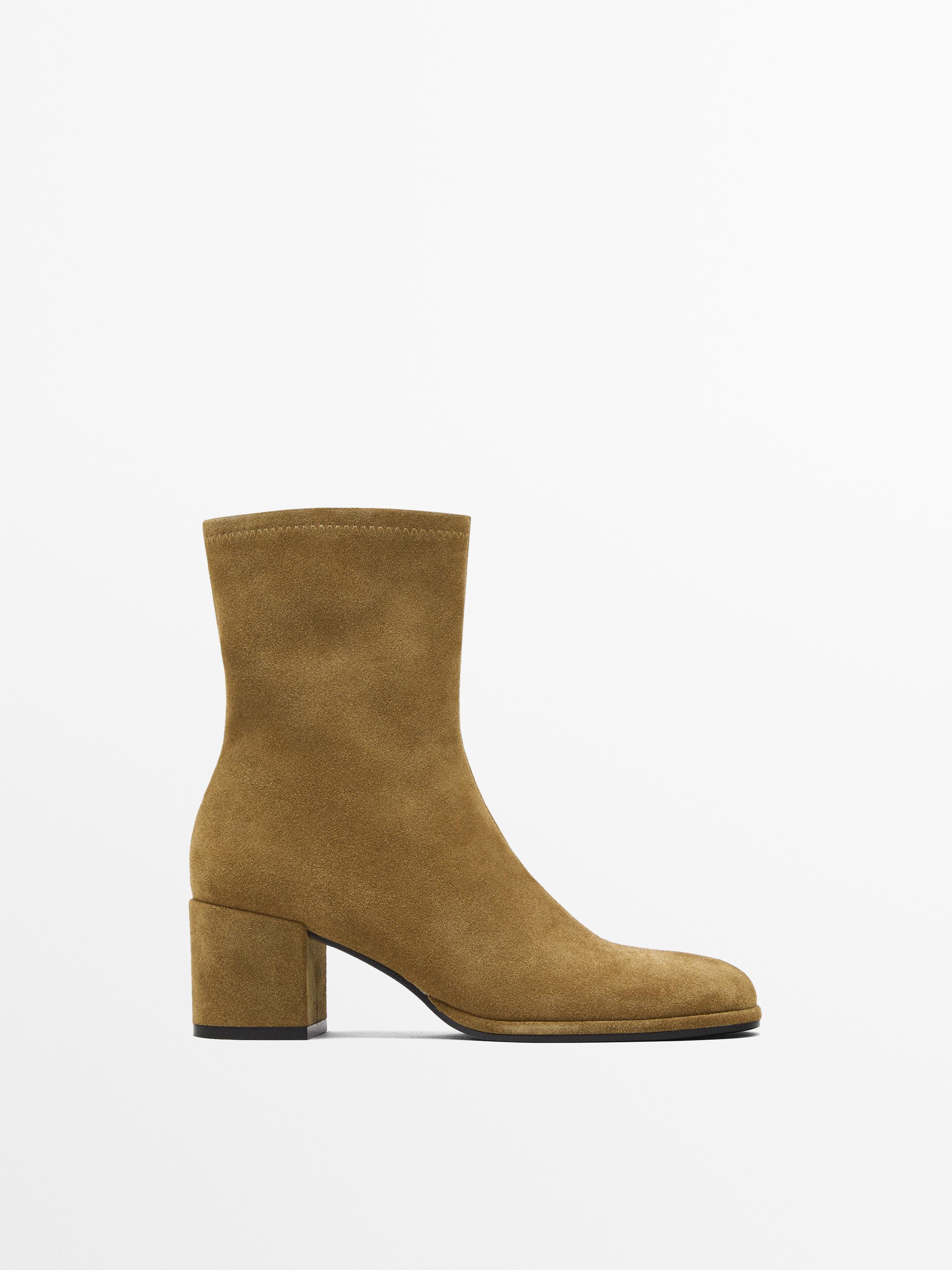 High-heel ankle boots Massimo Dutti