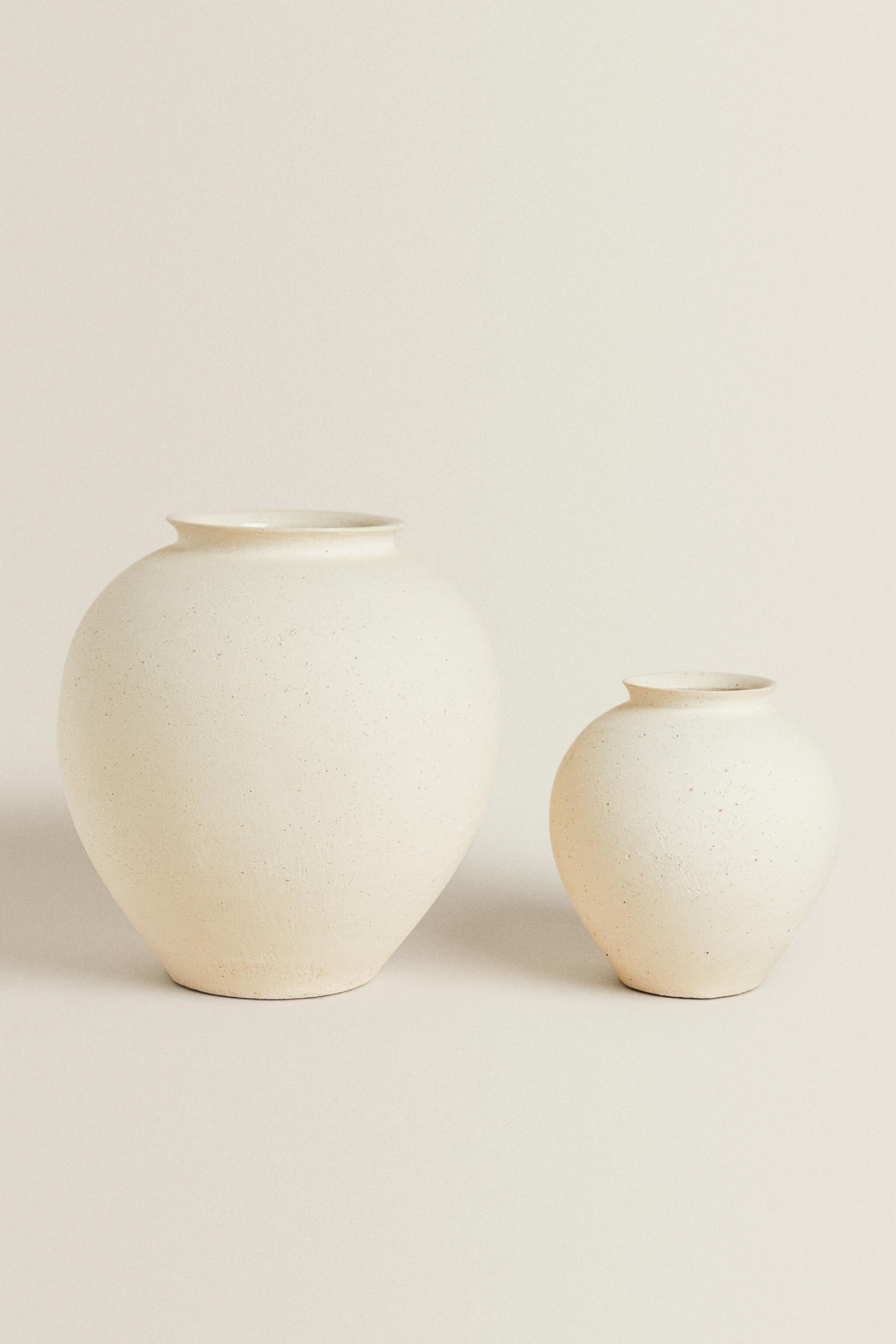 TEXTURED CERAMIC VASE Zara Home