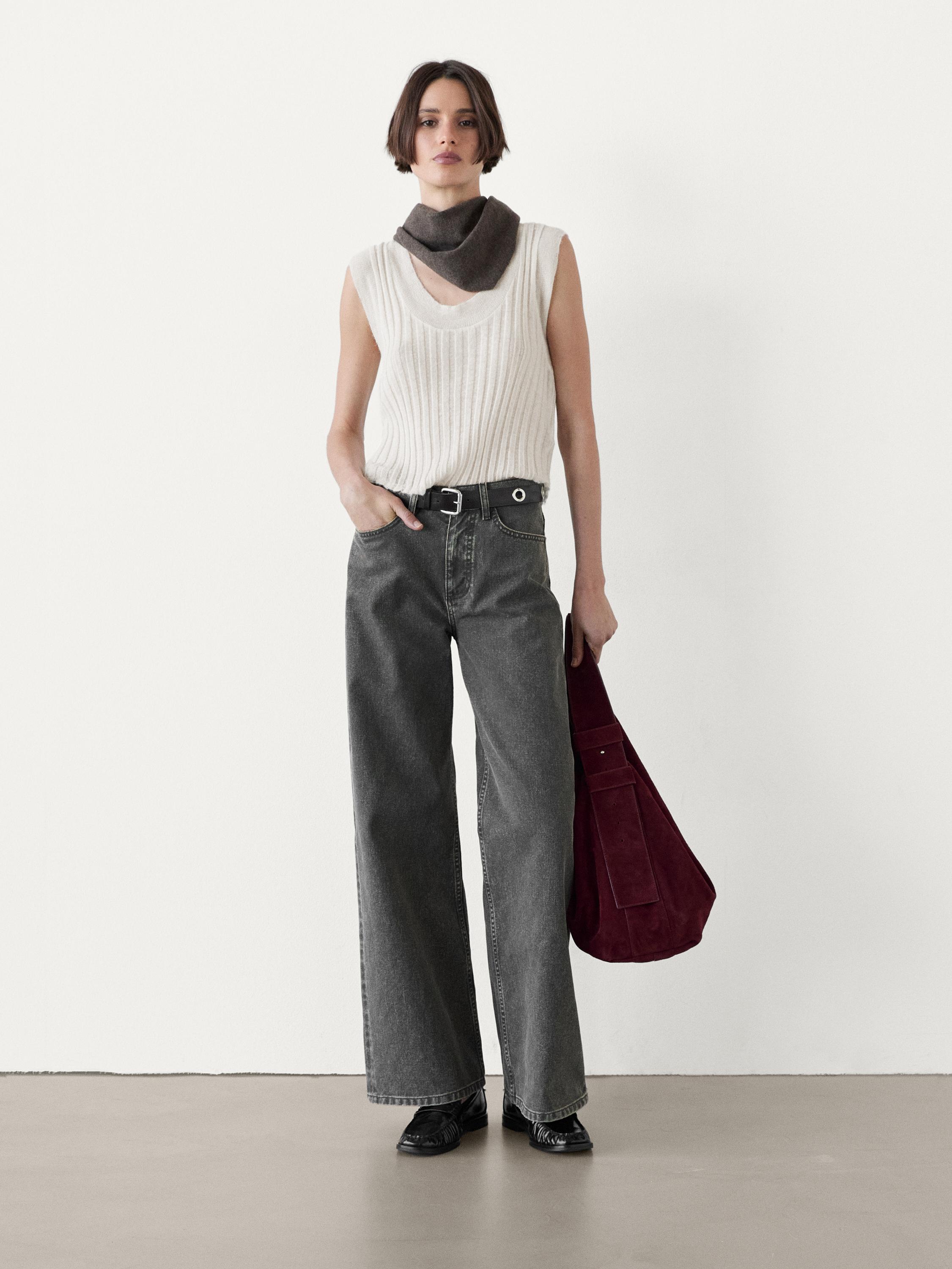 Knit top with wool Massimo Dutti