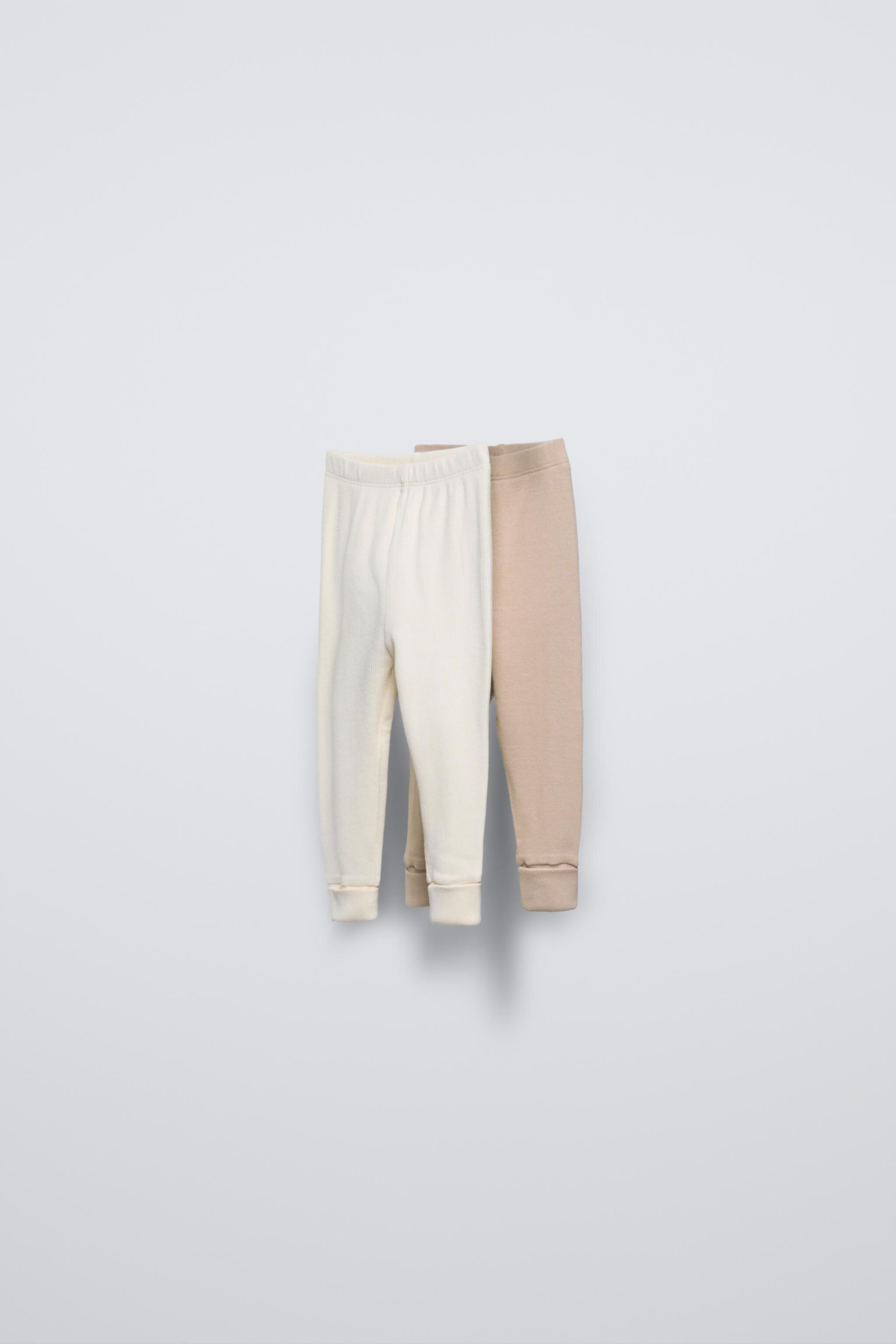 TWO-PACK OF RIBBED LEGGINGS Zara