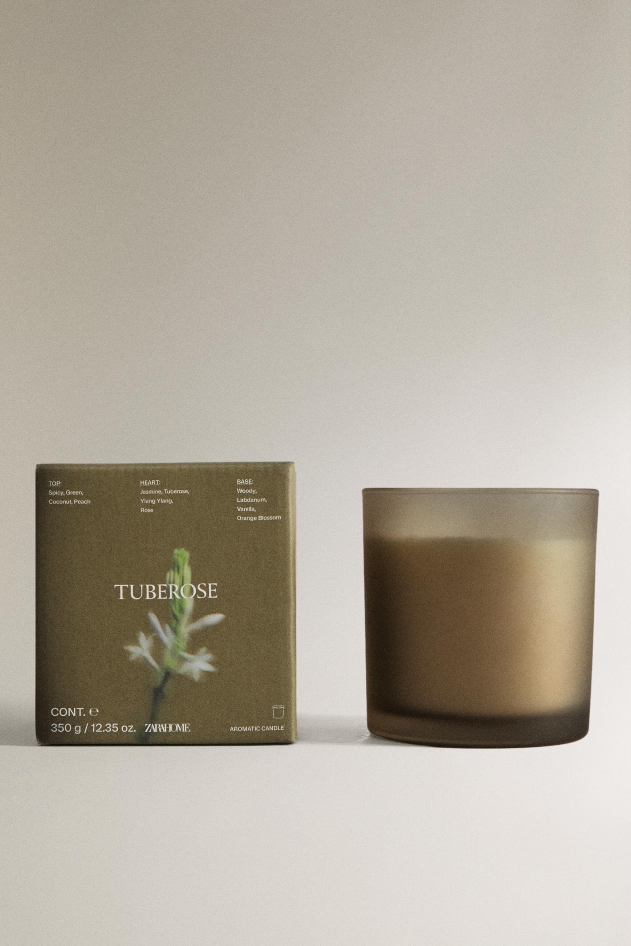 (350 G) TUBEROSE SCENTED CANDLE Zara Home