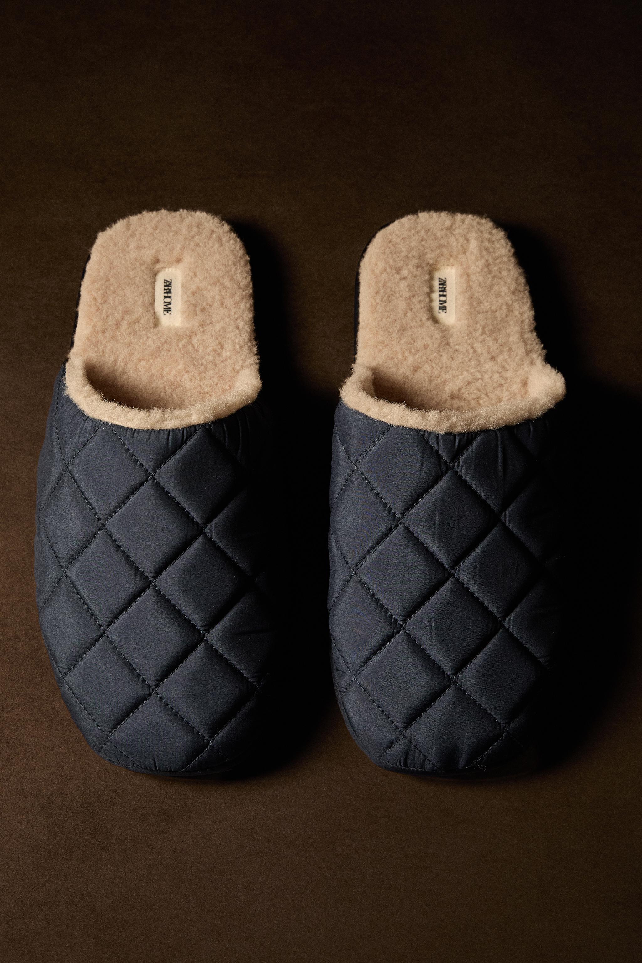 WARM QUILTED SLIPPERS Zara Home